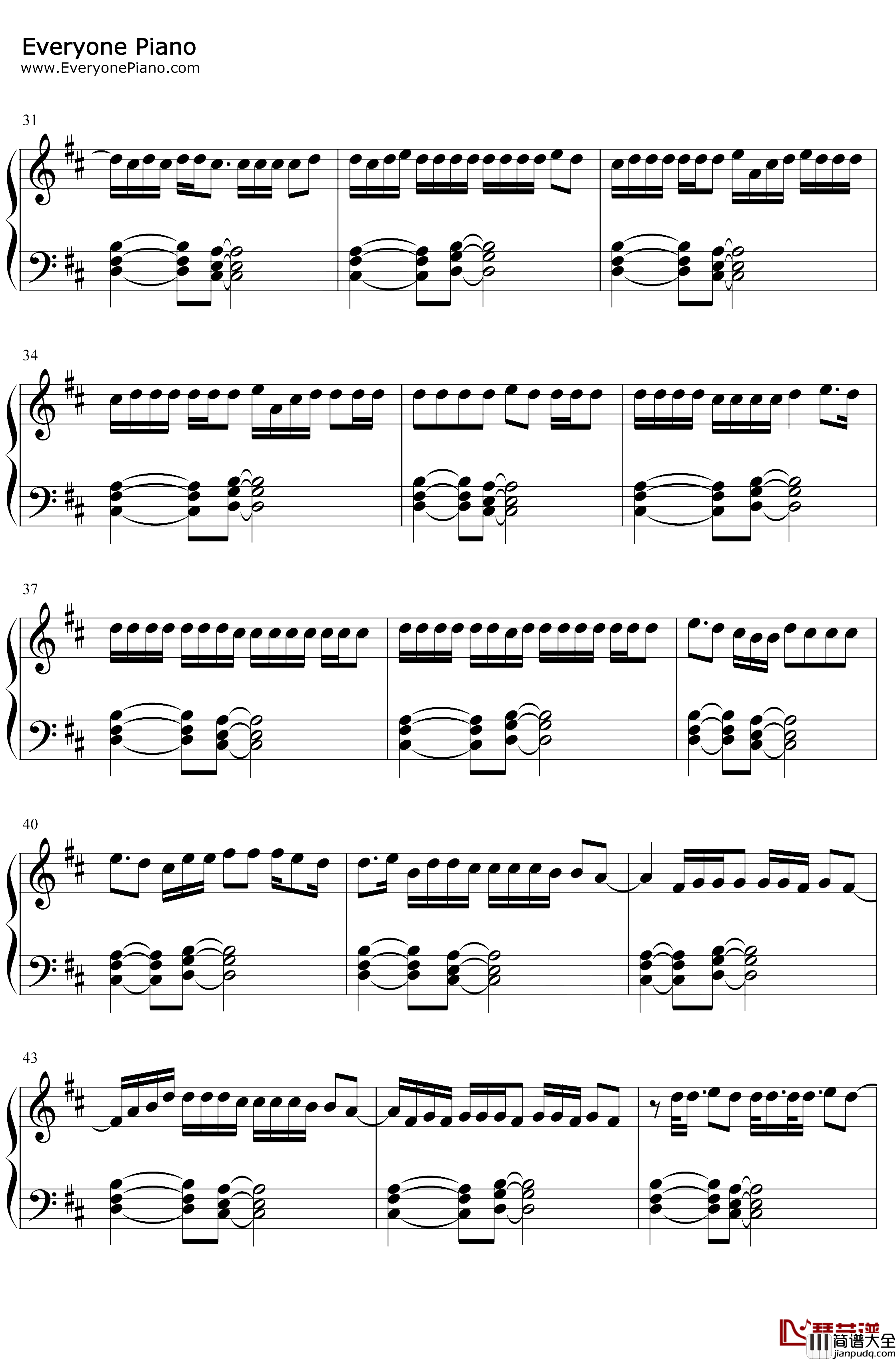 No_Me_Ame钢琴谱_Anuel_AA/Rvssian/JuiceWrld