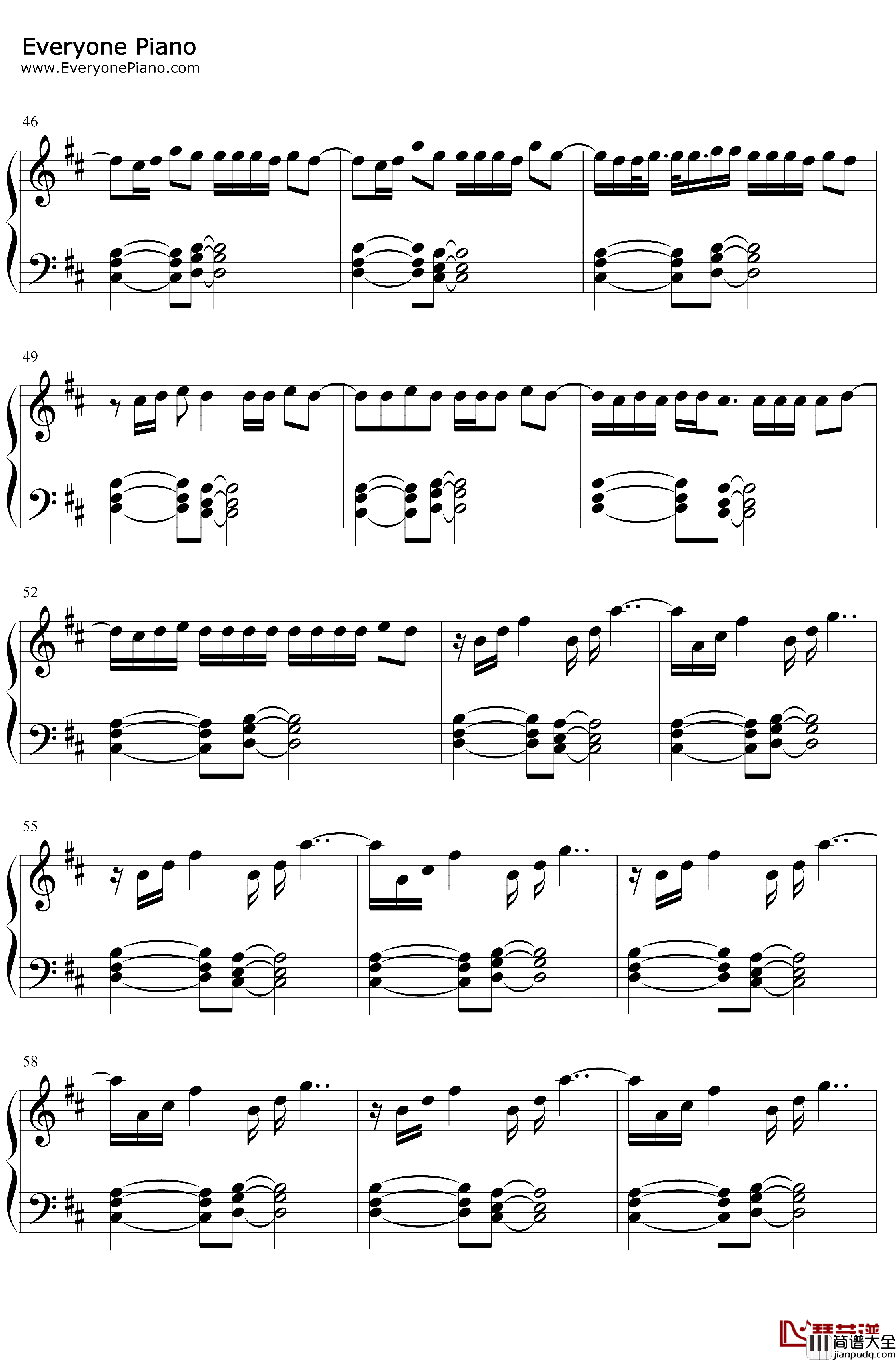 No_Me_Ame钢琴谱_Anuel_AA/Rvssian/JuiceWrld