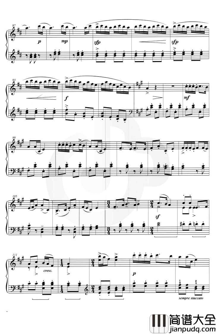 解放区的天钢琴谱_储望华_A调