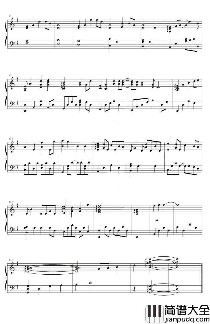 Stay_with_you钢琴谱_林俊杰_G调