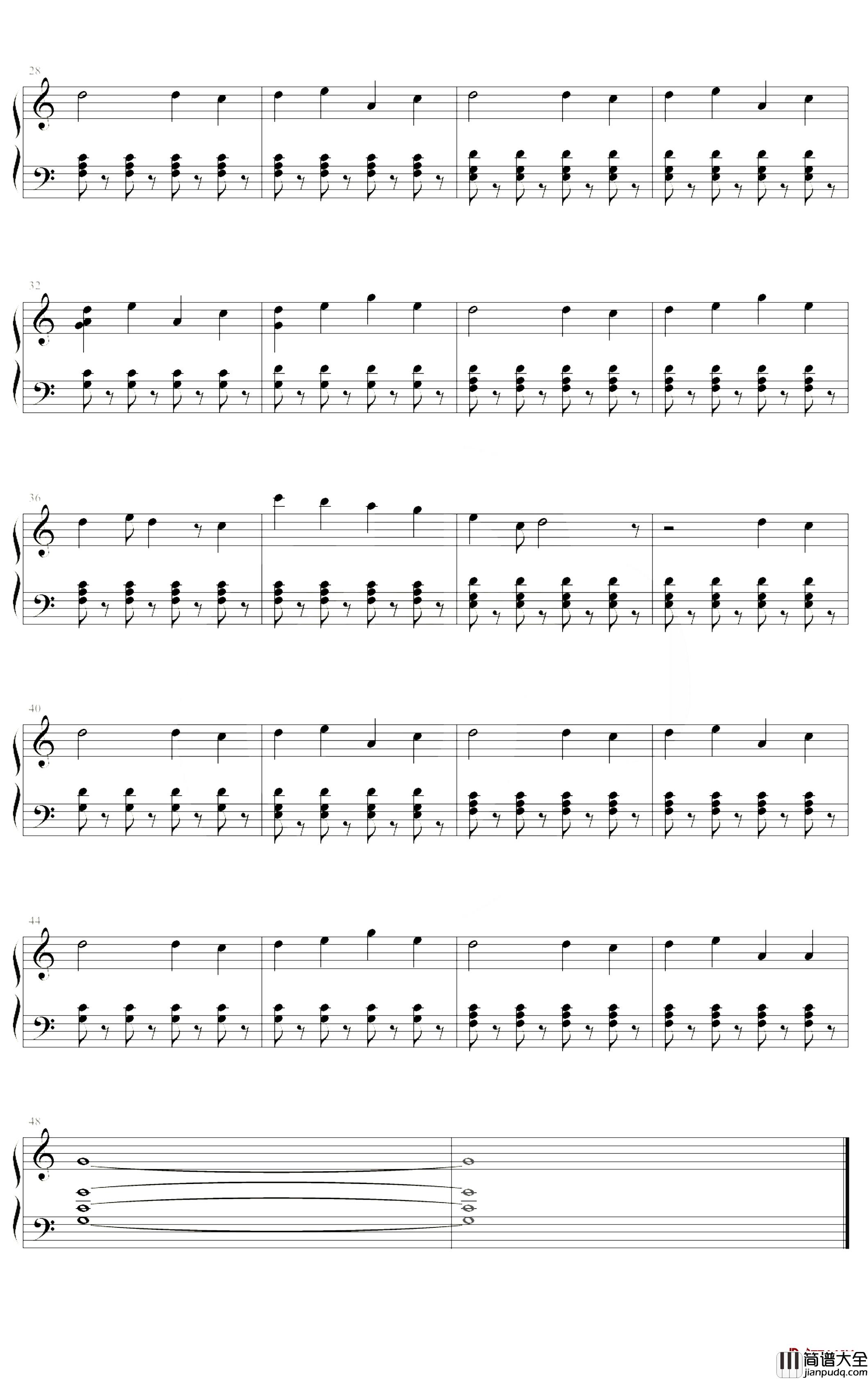 除了春天爱情和樱花_IU/HIGH4_C调_中文版_是心动啊_