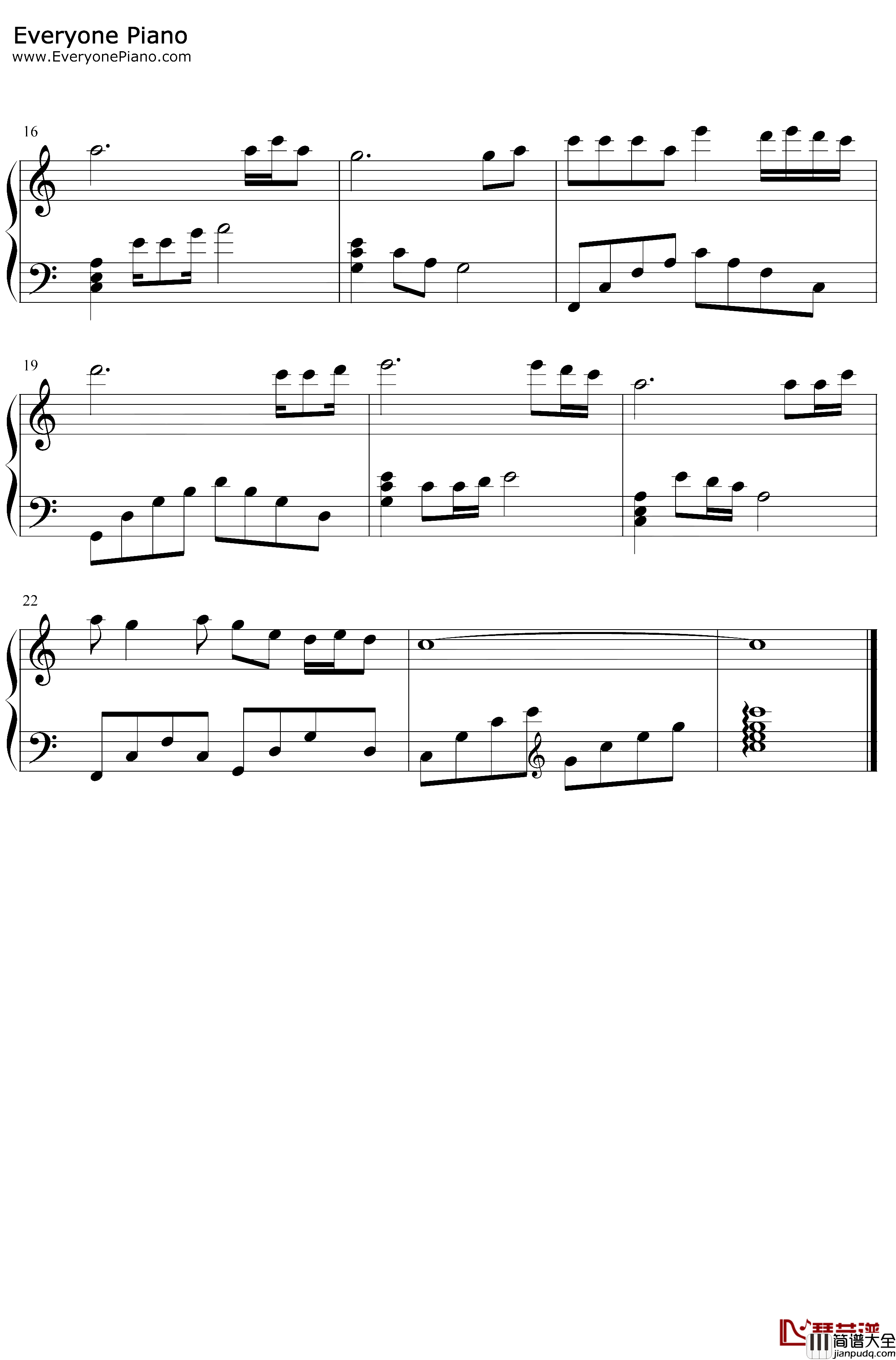 迟来的爱钢琴谱_李茂山_林淑容_来自绿茶婊的毁灭性打击