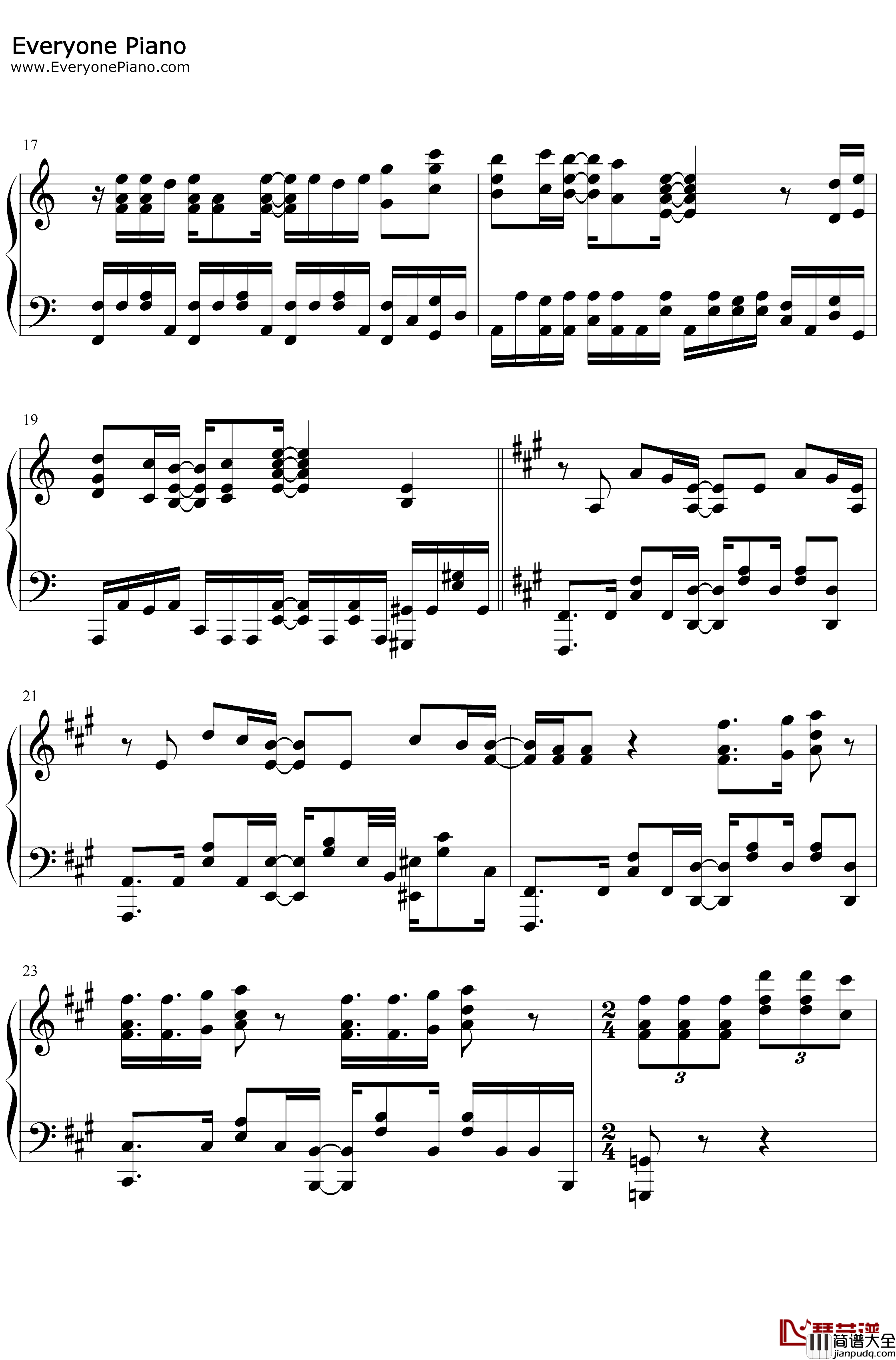 BRAVE_JEWEL钢琴谱_Roselia_BanGDream第二期OP