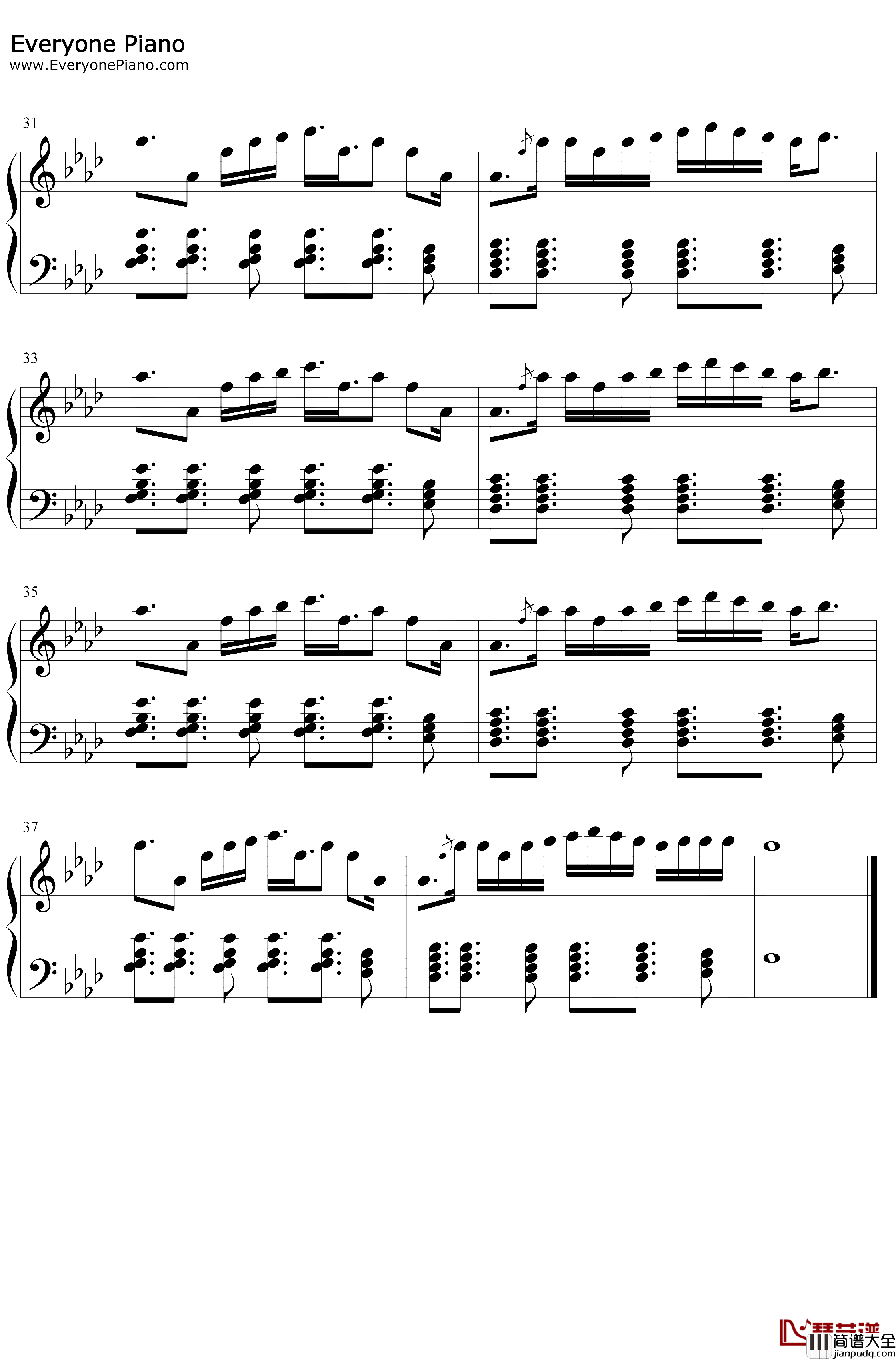 Summer_Feelings钢琴谱_Lennon_Stella_Charlie_Puth_史努比狗主题曲_清凉夏日必备歌曲