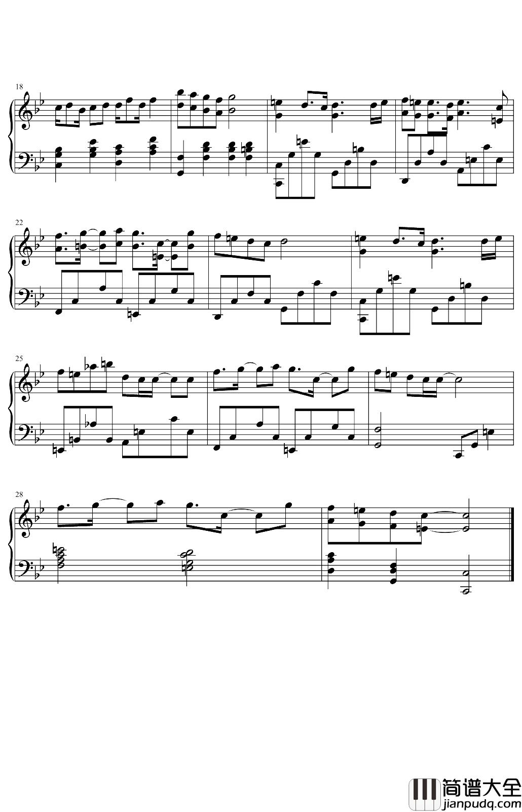 人间钢琴谱__林伟