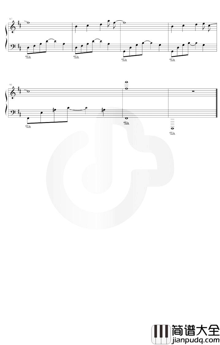 我还年轻，我还年轻钢琴谱_老王乐队_D调