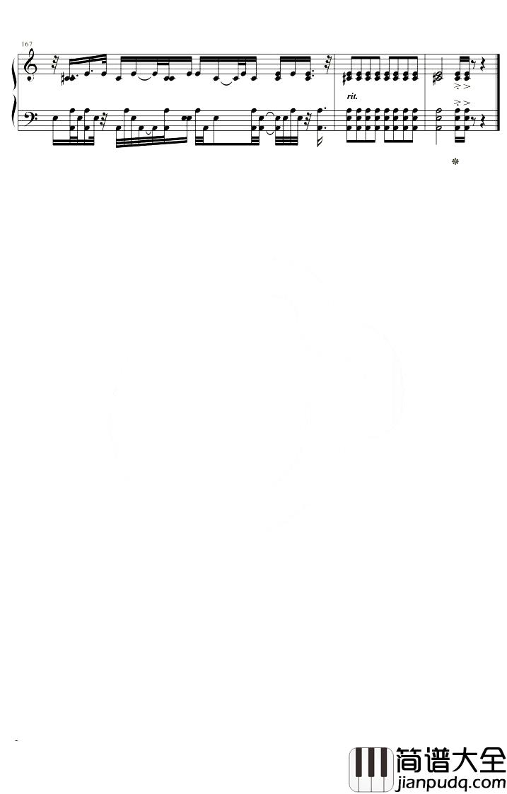 荒野魂斗罗钢琴谱_华晨宇_G调_高度还原版