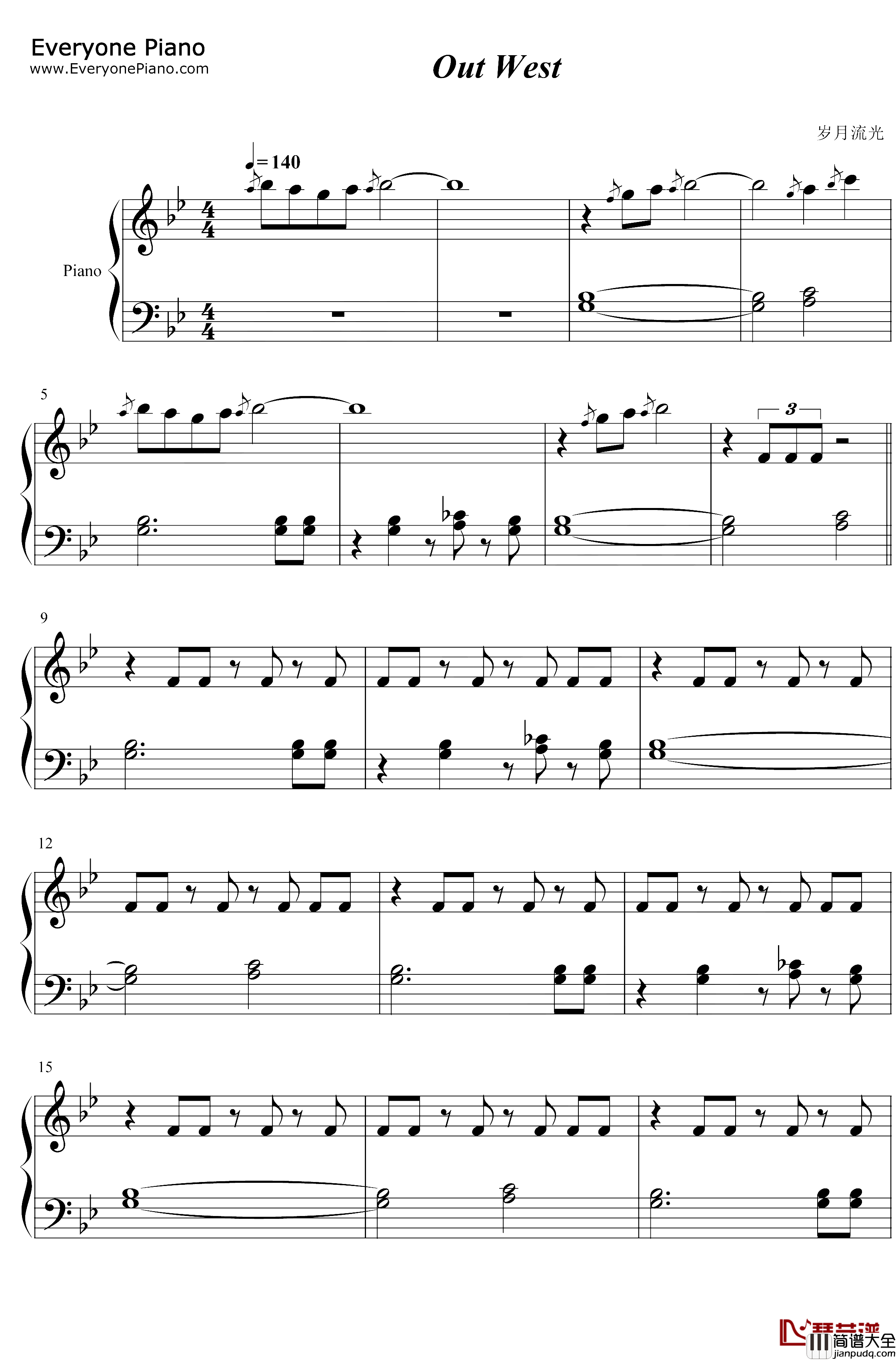 Out_West钢琴谱_Travis_Scott/Young_Thug_ackBoys