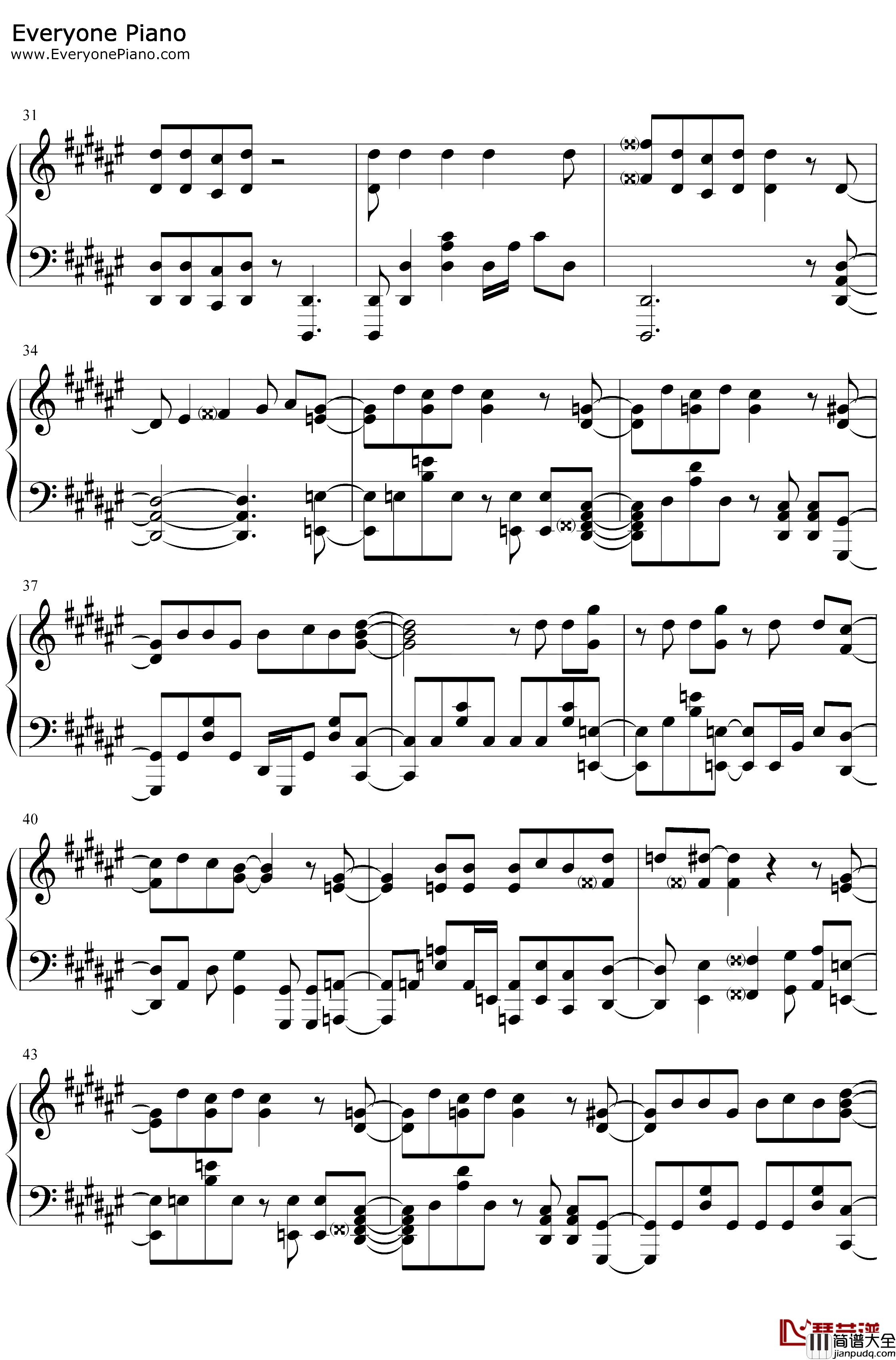 DADDYDADDYDO钢琴谱_铃木雅之铃木爱理_辉夜大小姐想让我告白天才们的恋爱头脑战第2期OP