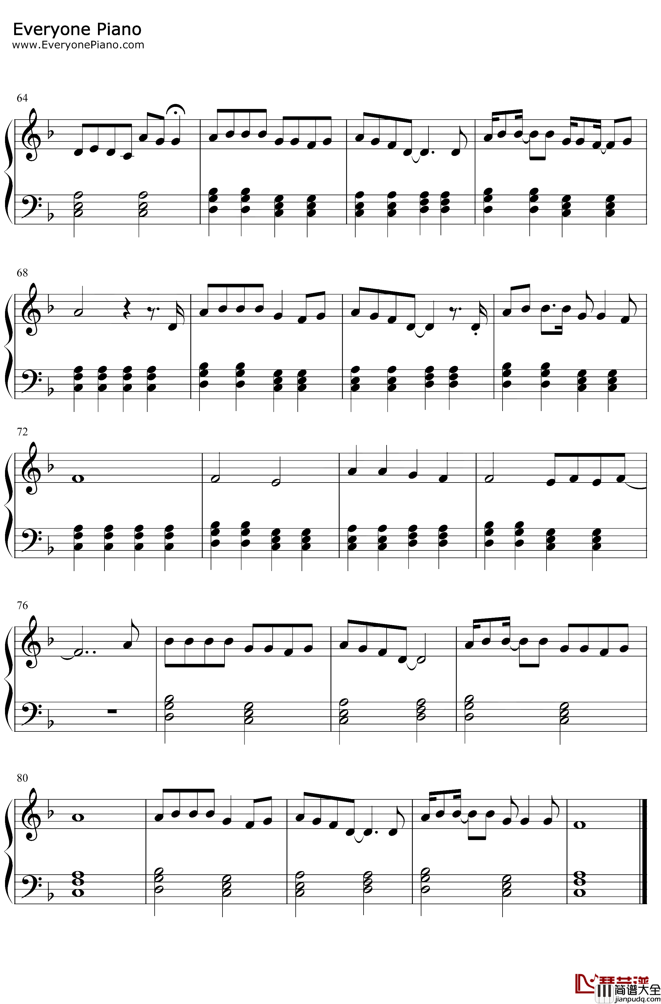 Play_Date钢琴谱_Melanie_Martinez_抖音热歌