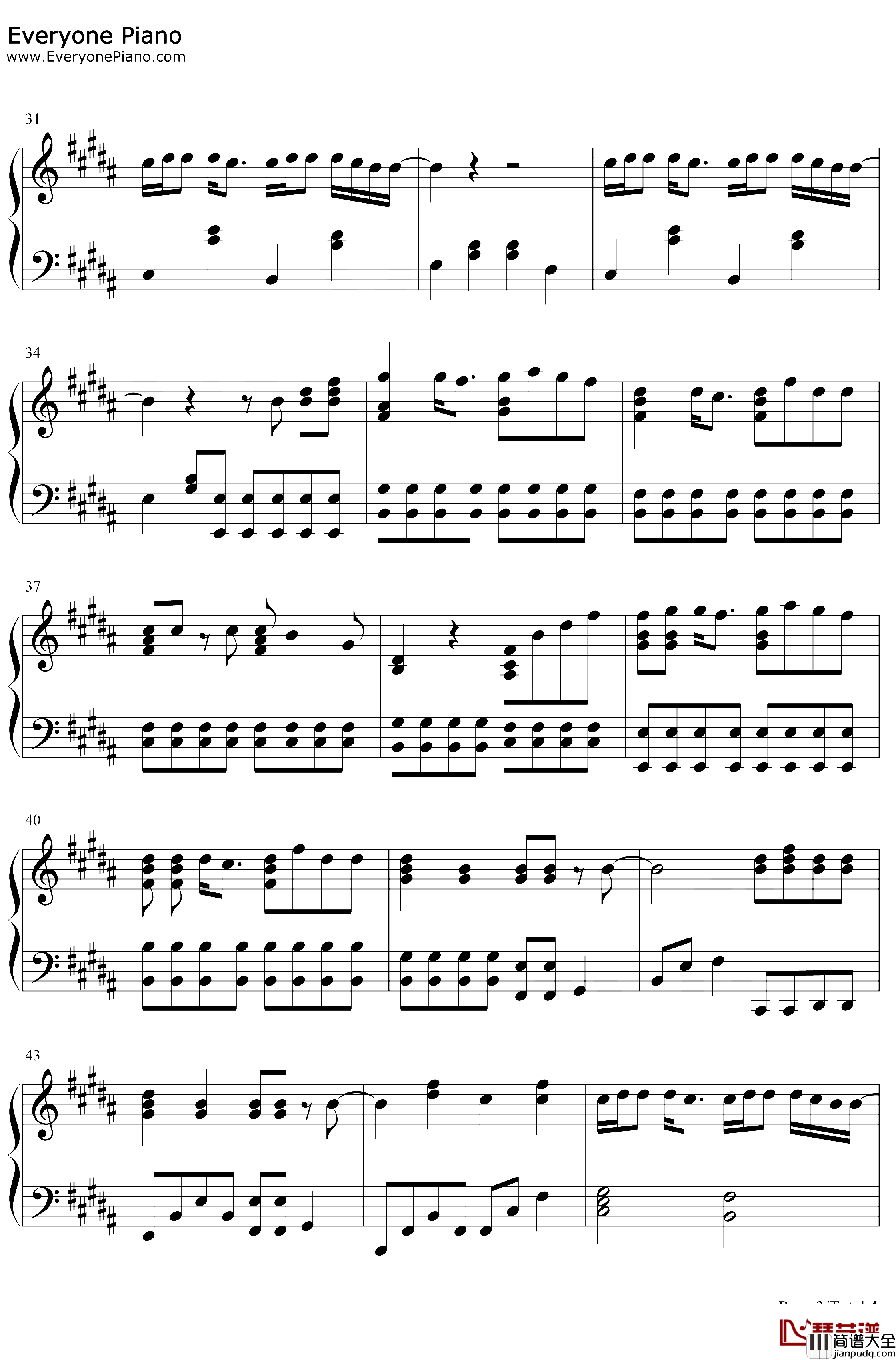 Dancing_with_Your_Ghost钢琴谱_Sasha_Sloan_纯粹又干净的女声超级好听_抖音热歌