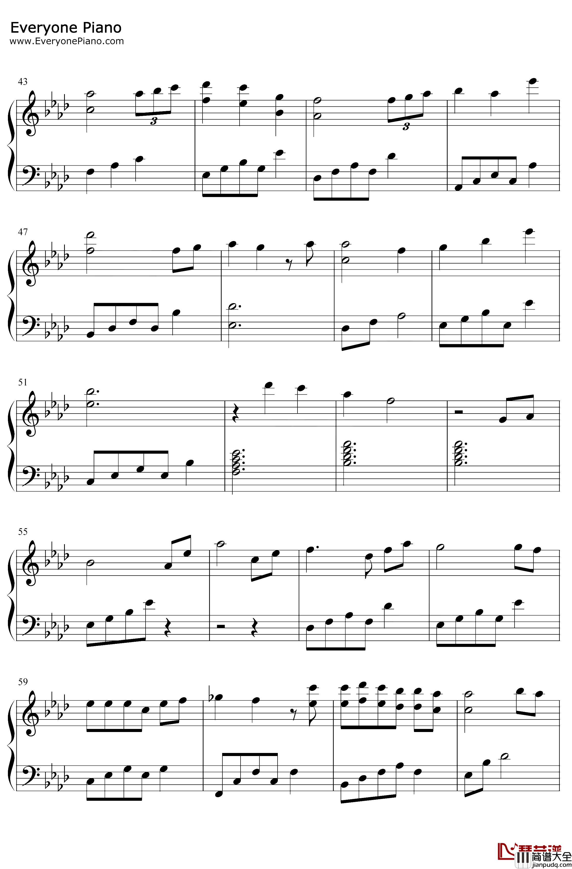 Give_You_My_Heart钢琴谱_IU_爱的迫降OST