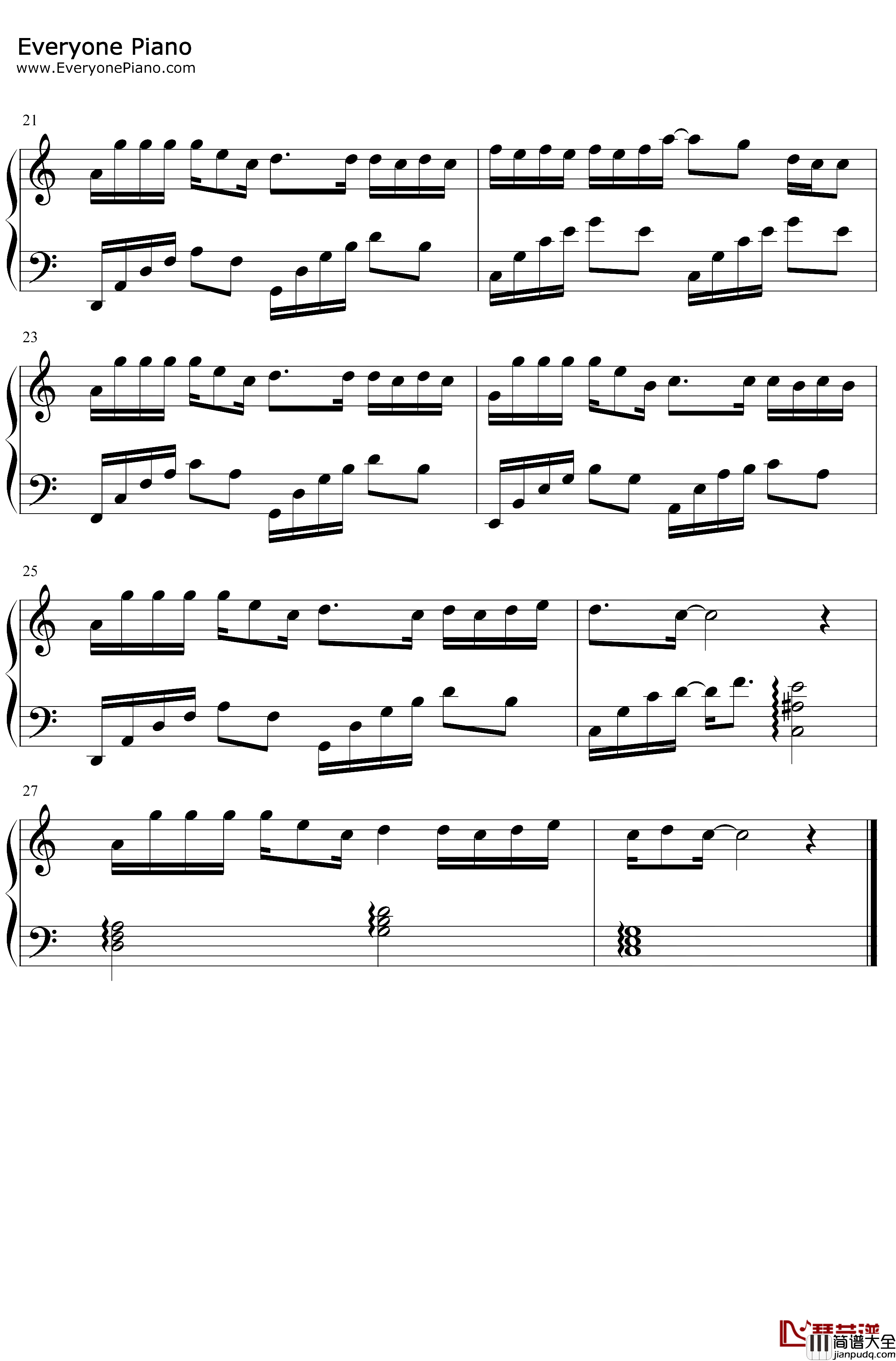 过活钢琴谱_高鱼_你爱自由胜过爱我