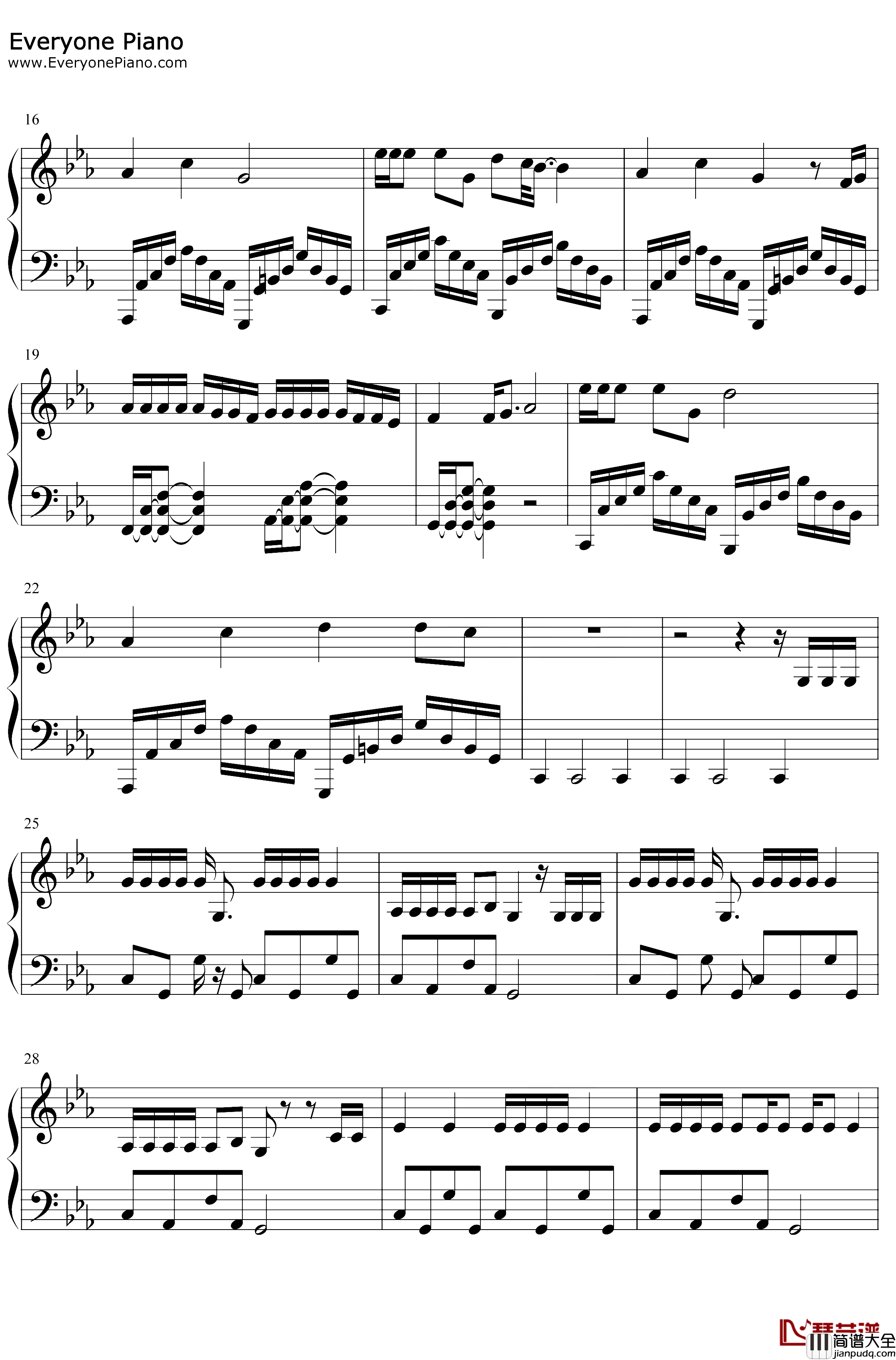 Louder_Than_Bombs钢琴谱_防弹少年团