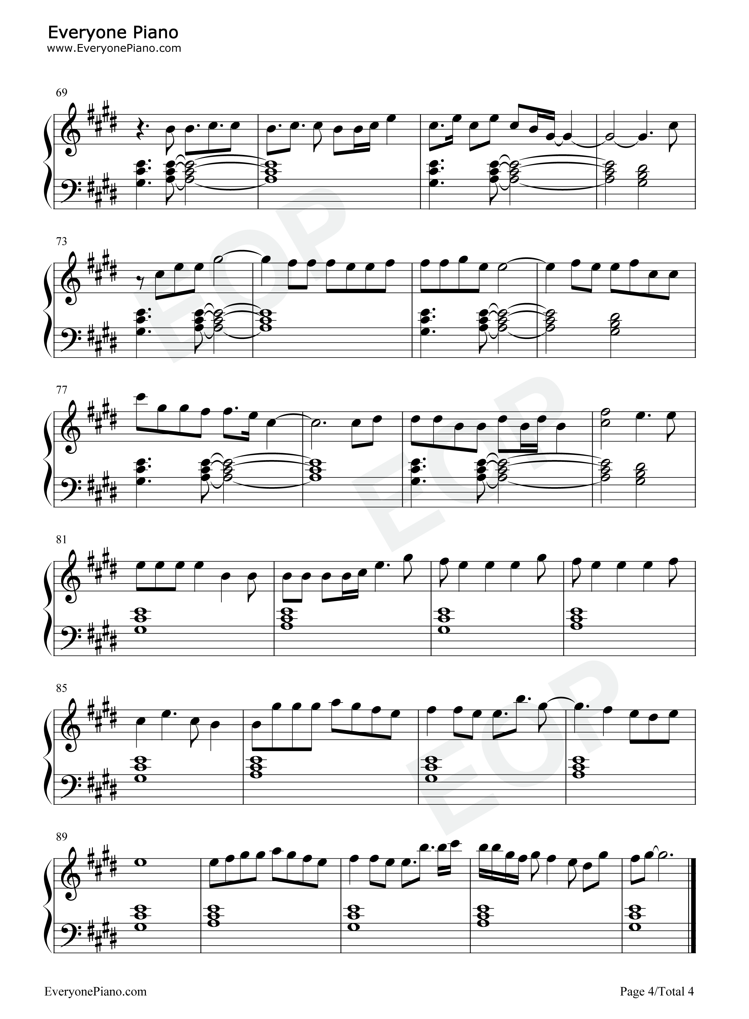 Rain_on_Me钢琴谱_Lady_Gaga_Ariana_Grande