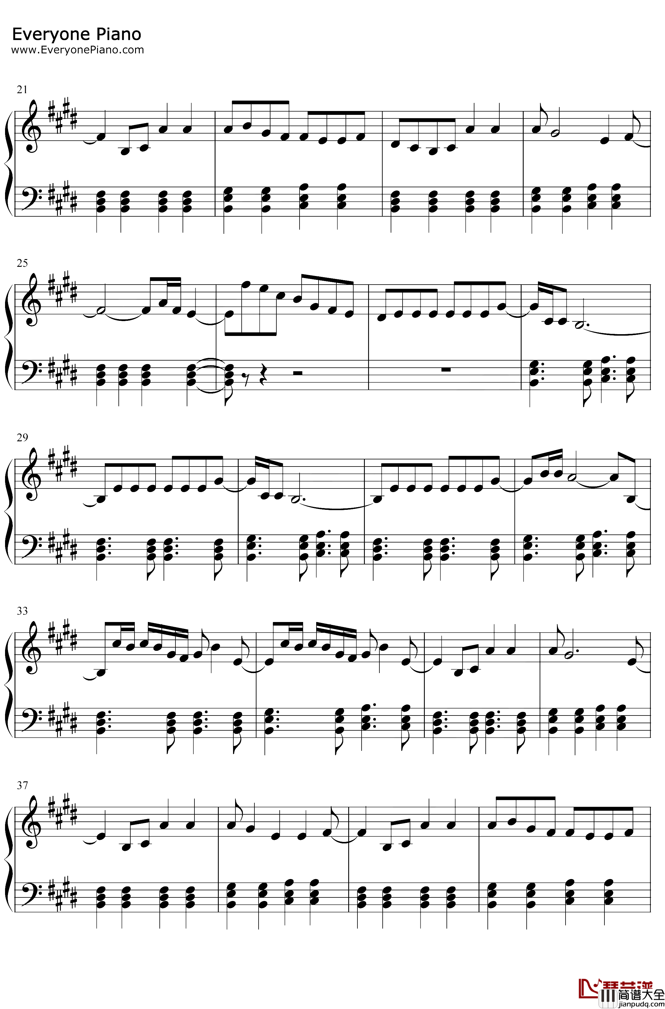 Five_More_Minutes钢琴谱_Jonas_Brothers