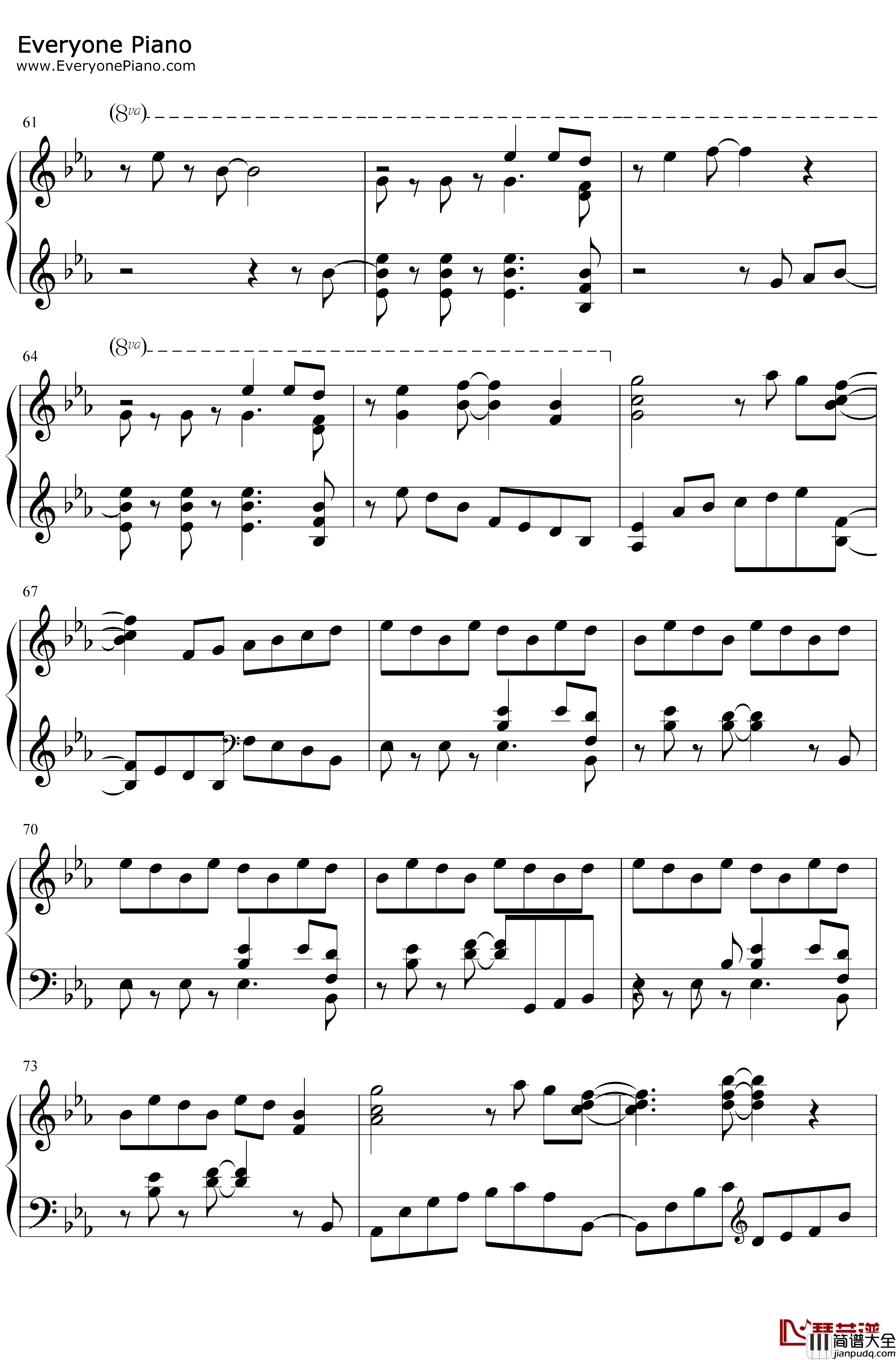 Herotoo钢琴谱_ChrissyCostanza_我的英雄学院第四季OST