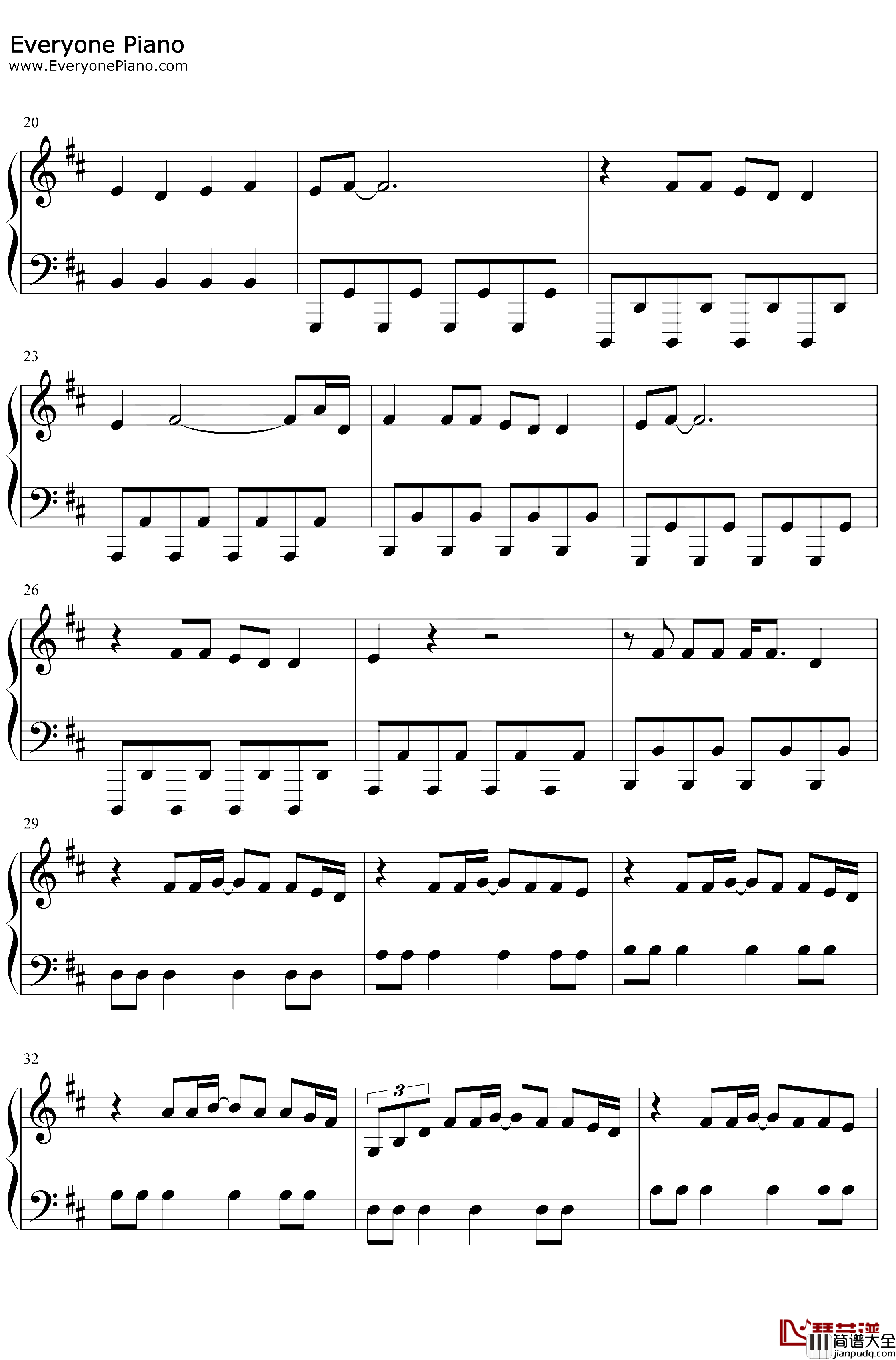 Lay_Your_Head_On_Me钢琴谱_MajorLazerMarcusMumford