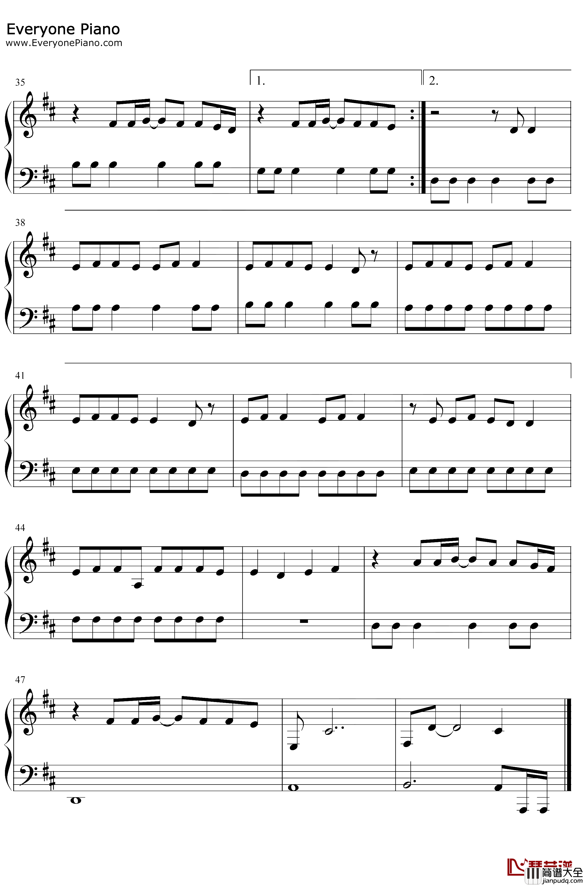 Lay_Your_Head_On_Me钢琴谱_MajorLazerMarcusMumford