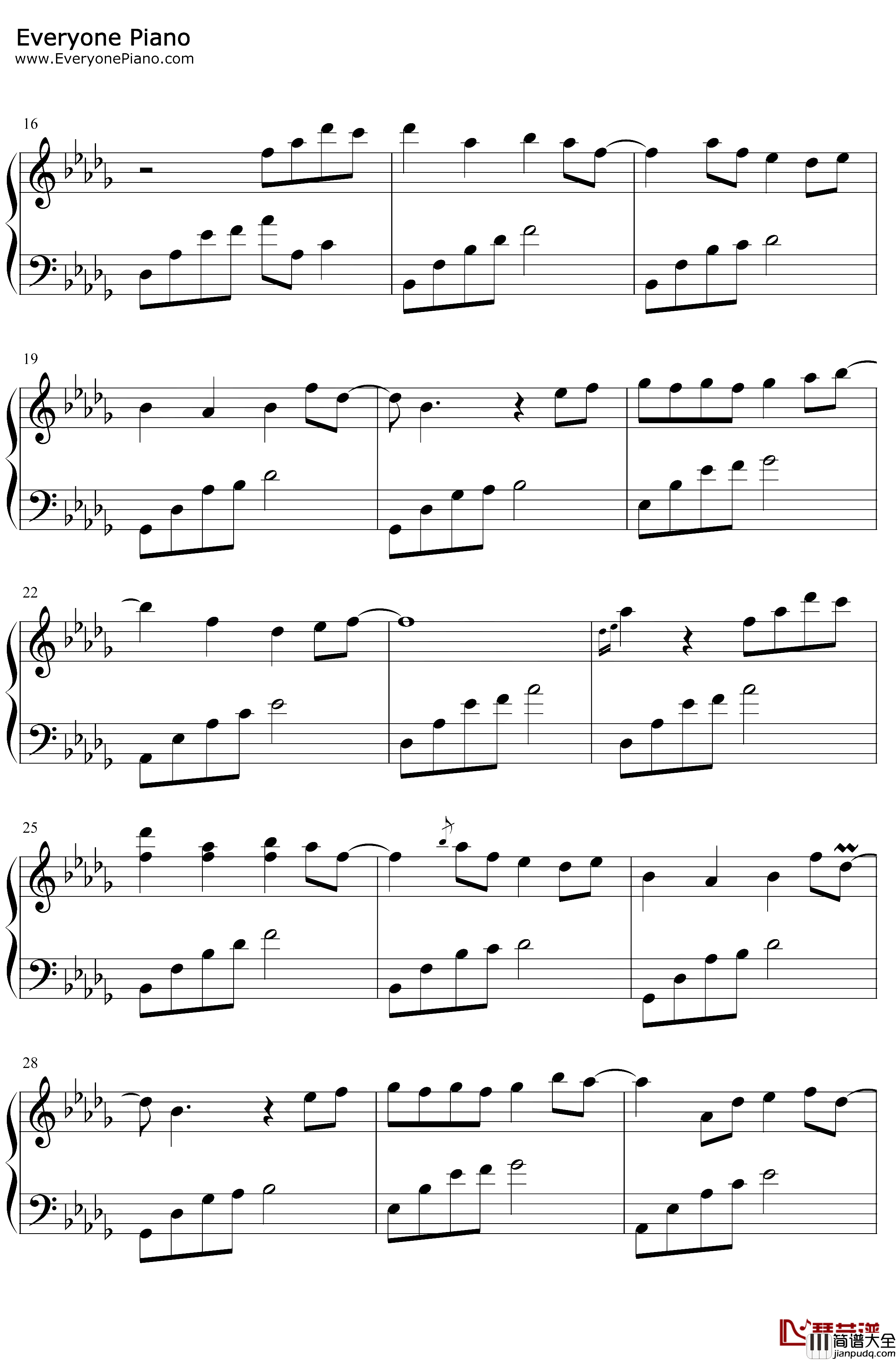 五月钢琴谱_M小冯哒_朗诵配乐_原创