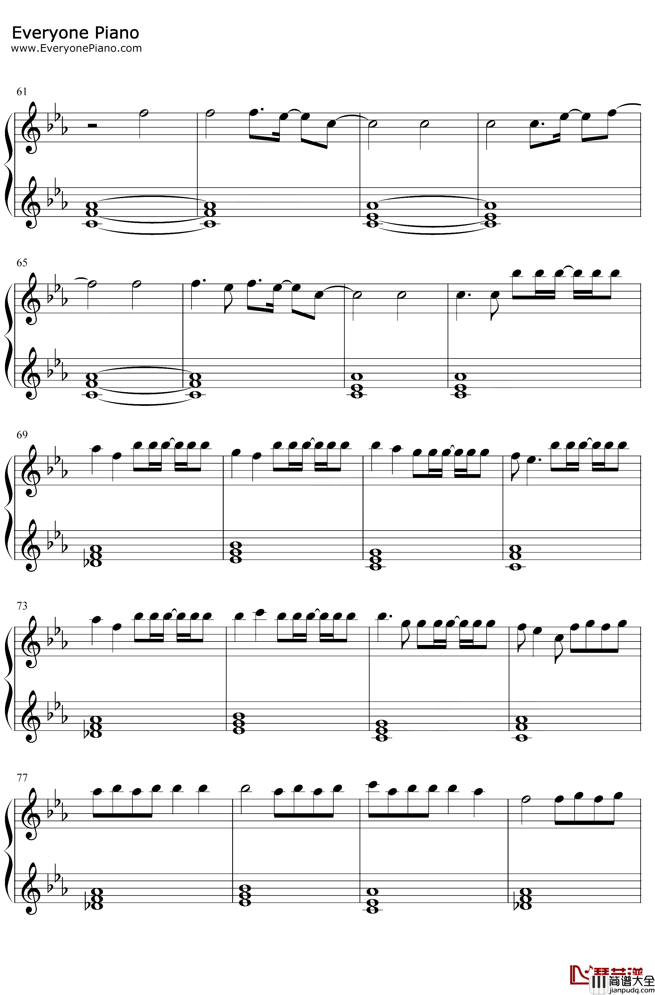 Saved_My_Life钢琴谱_Sia