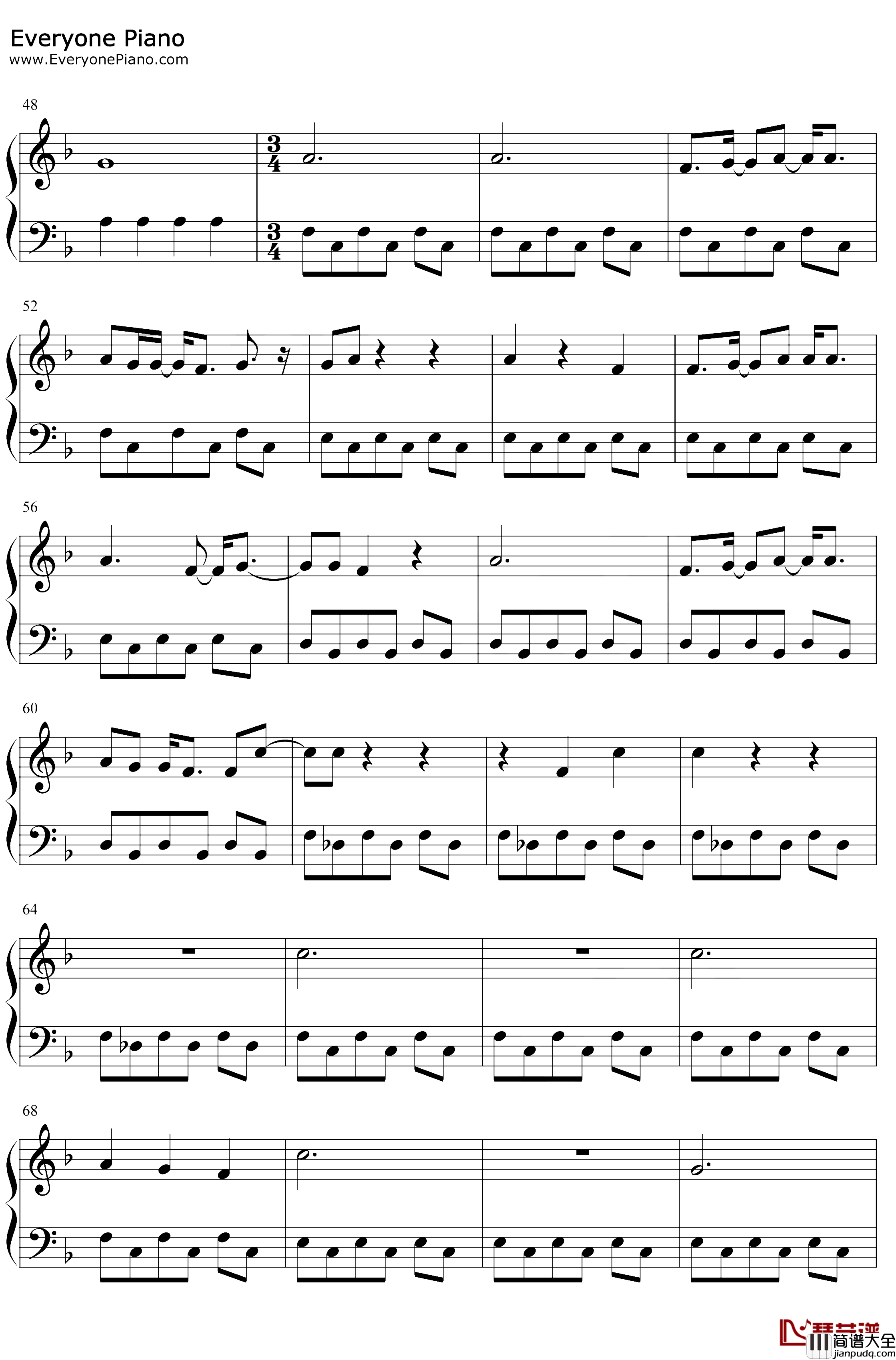 Gimme_Love钢琴谱_Joji