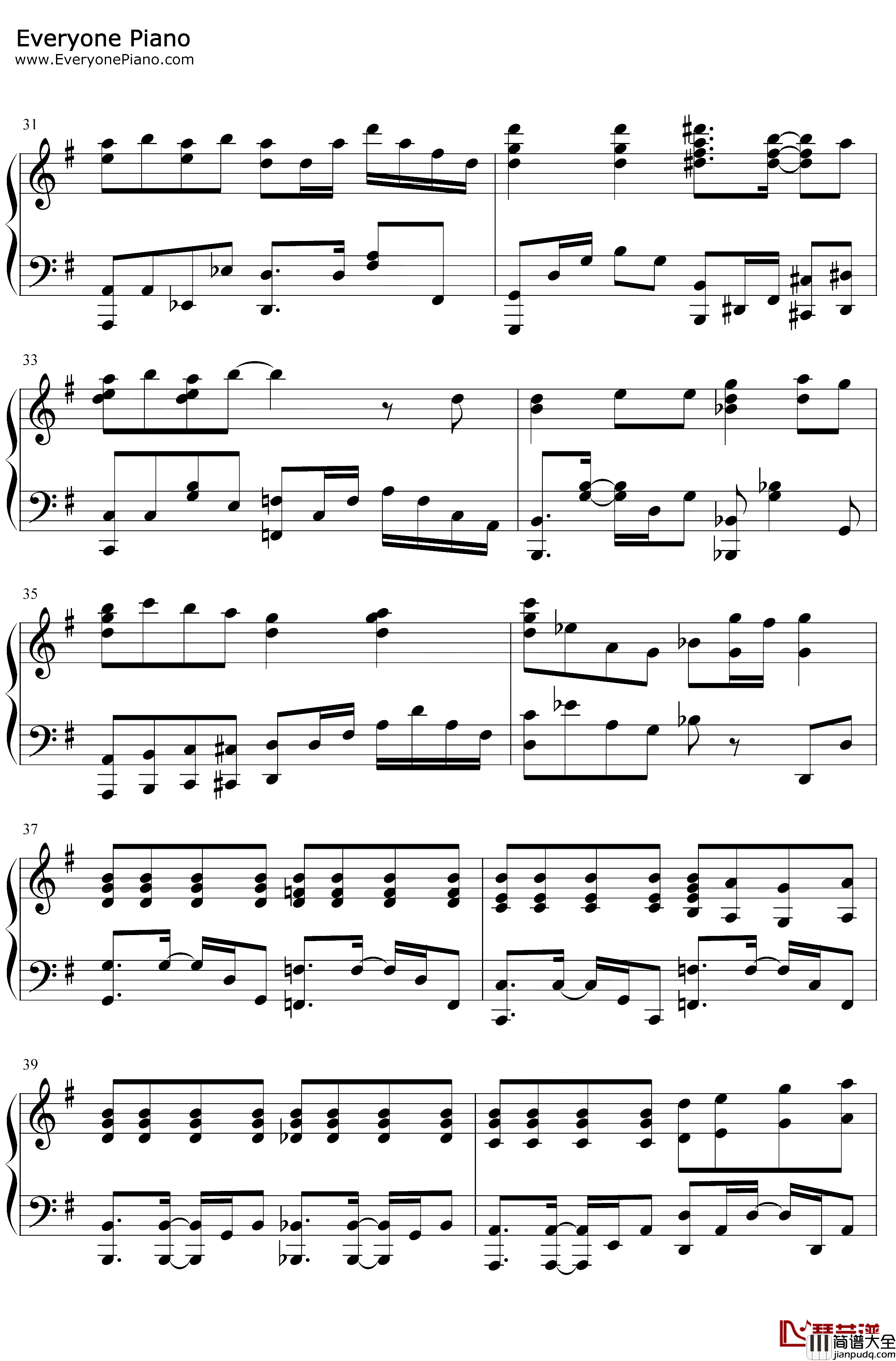 More_One_Night钢琴谱_水濑祈久保由利香_少女终末旅行ED