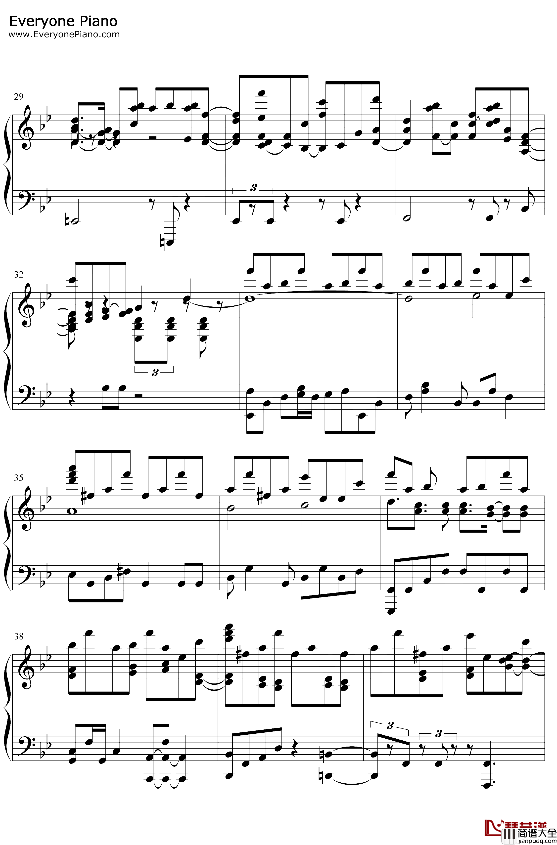 鏡面の波钢琴谱_YURiKA_宝石之国OP