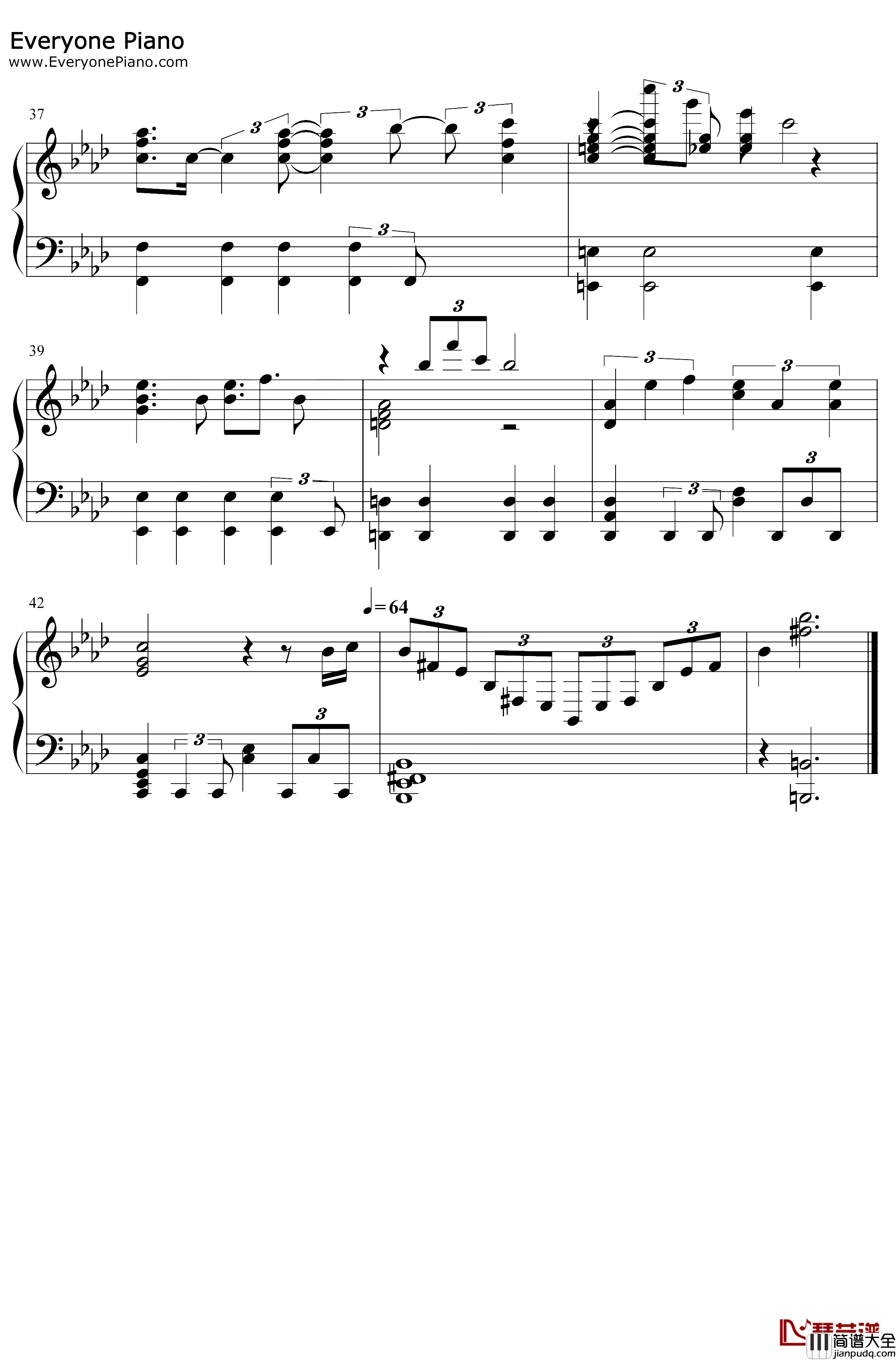 雨と体液と匂い钢琴谱_Mili_格莱普尼尔ED