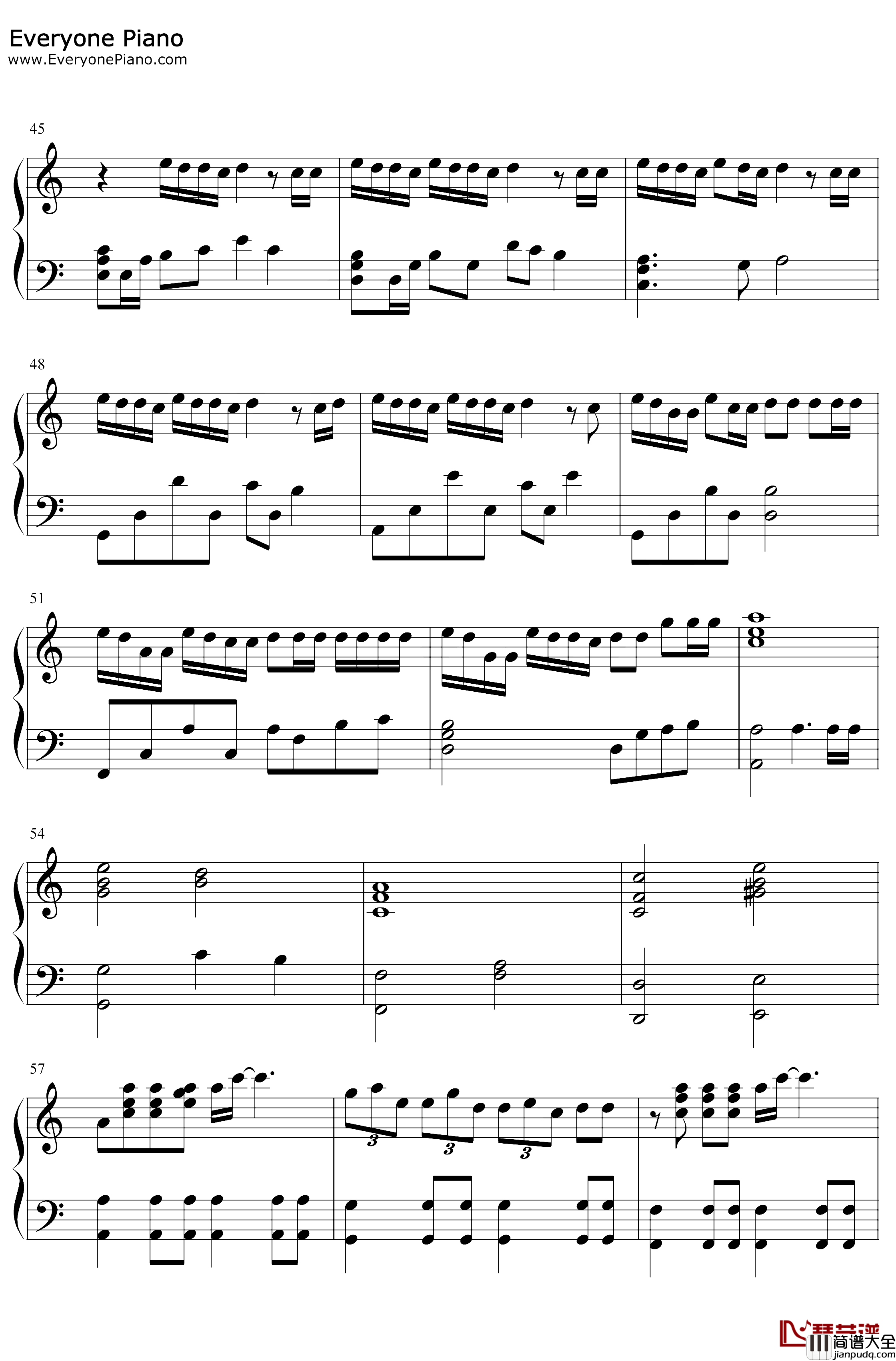 ON钢琴谱_防弹少年团