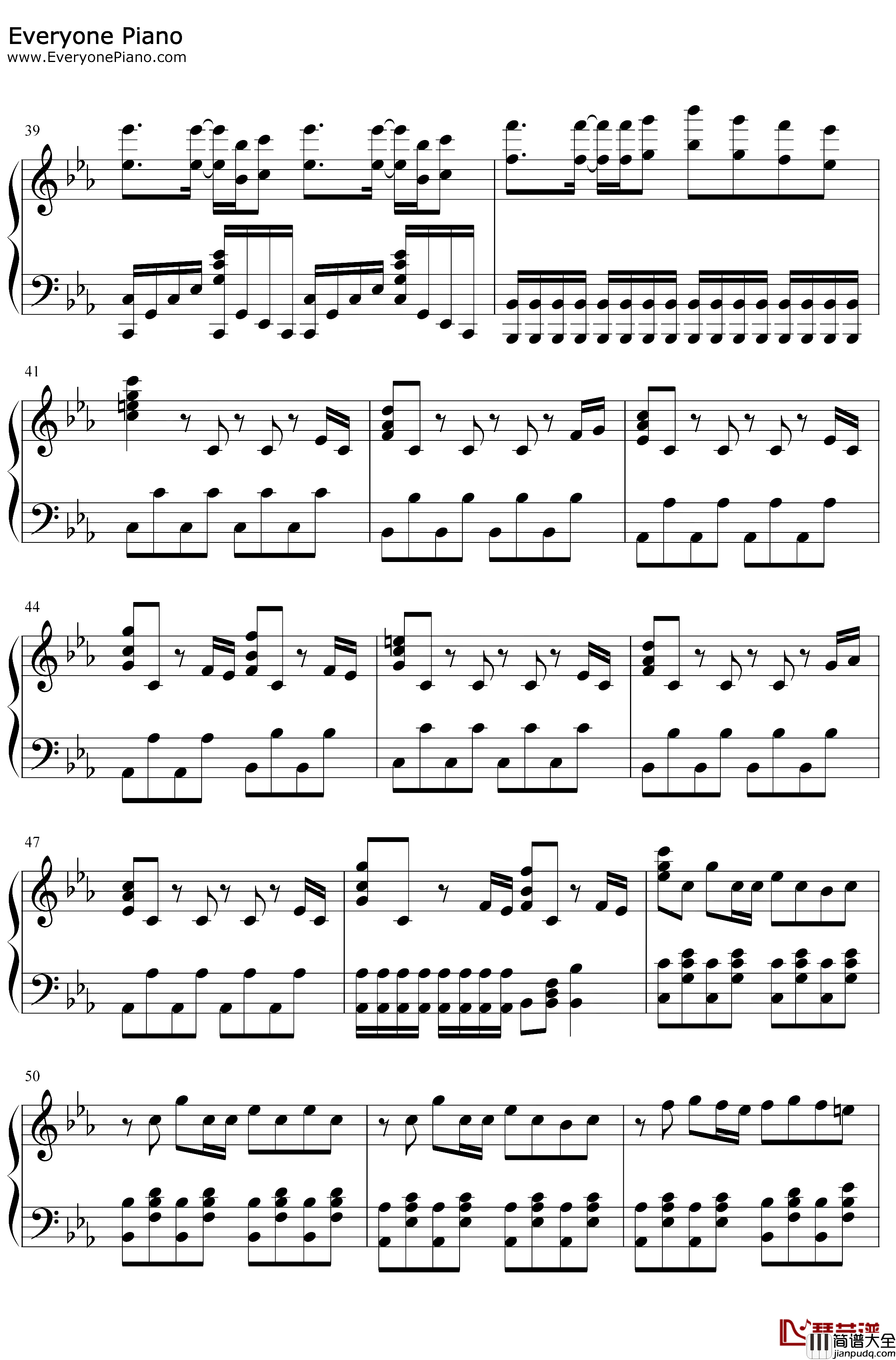 Relics钢琴谱_猎豹移动公司_遗迹_滚动的天空BGM