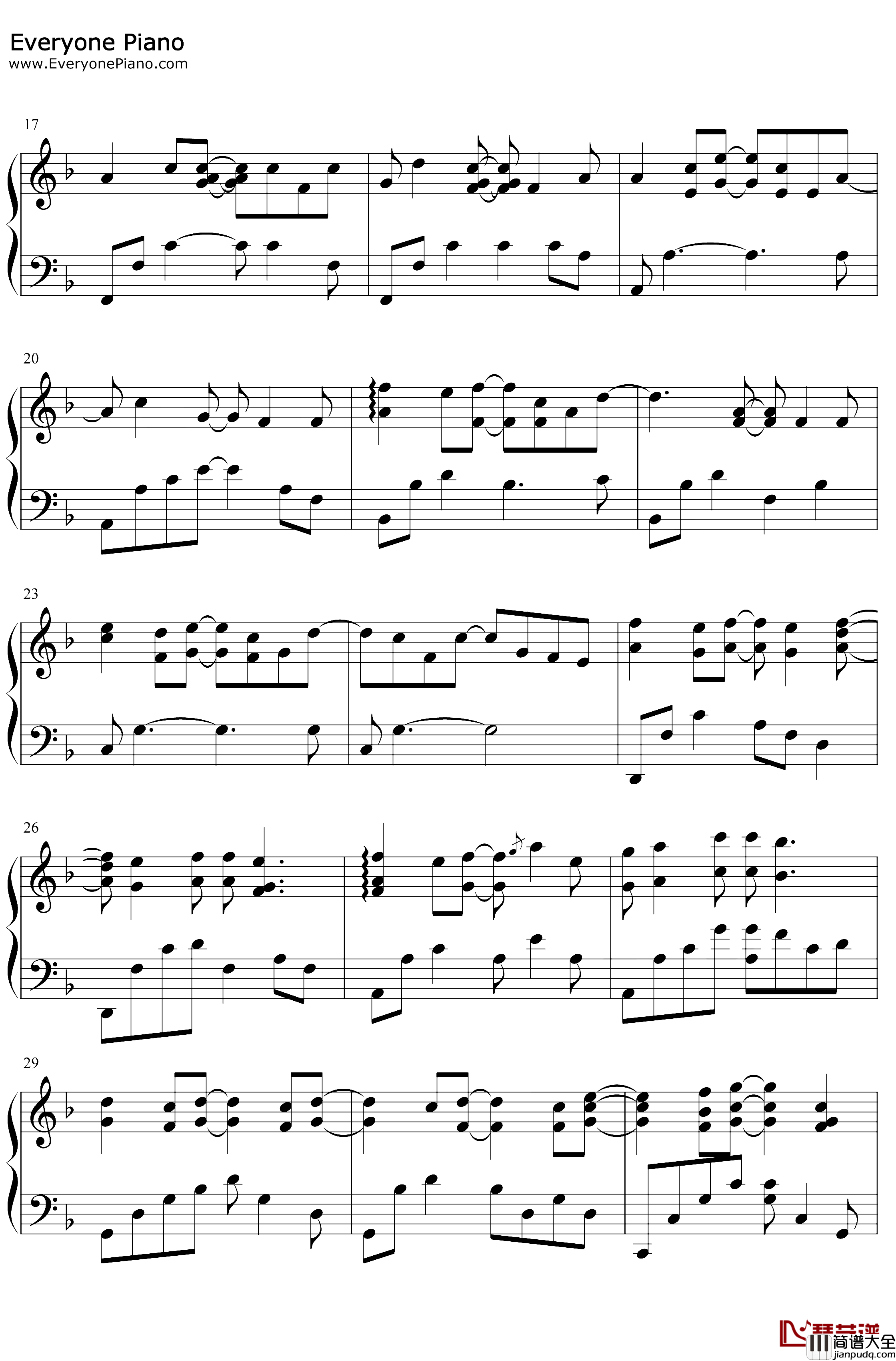 冰天雪地钢琴谱_何宣林_冰糖炖雪梨主题曲