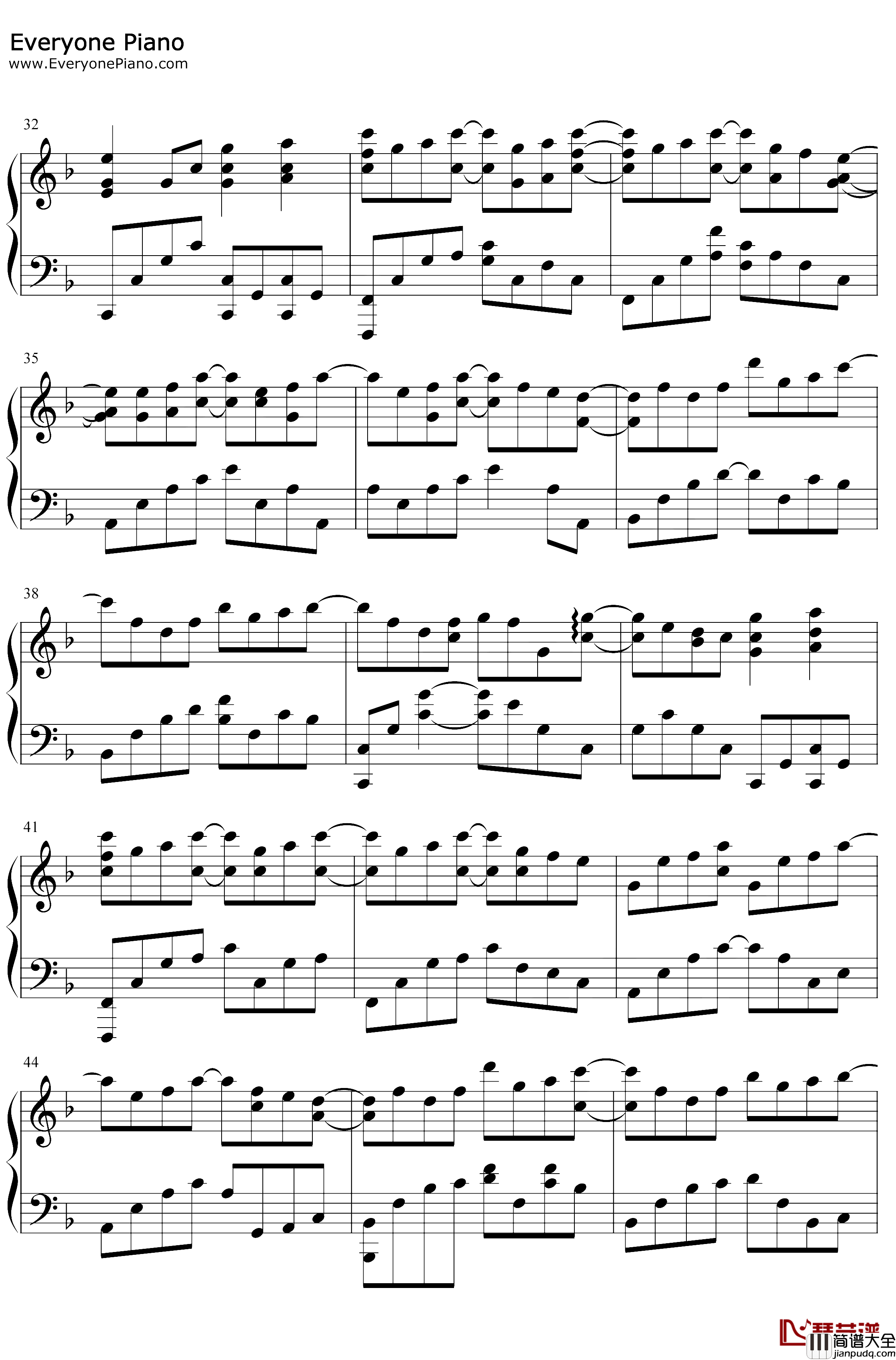 冰天雪地钢琴谱_何宣林_冰糖炖雪梨主题曲