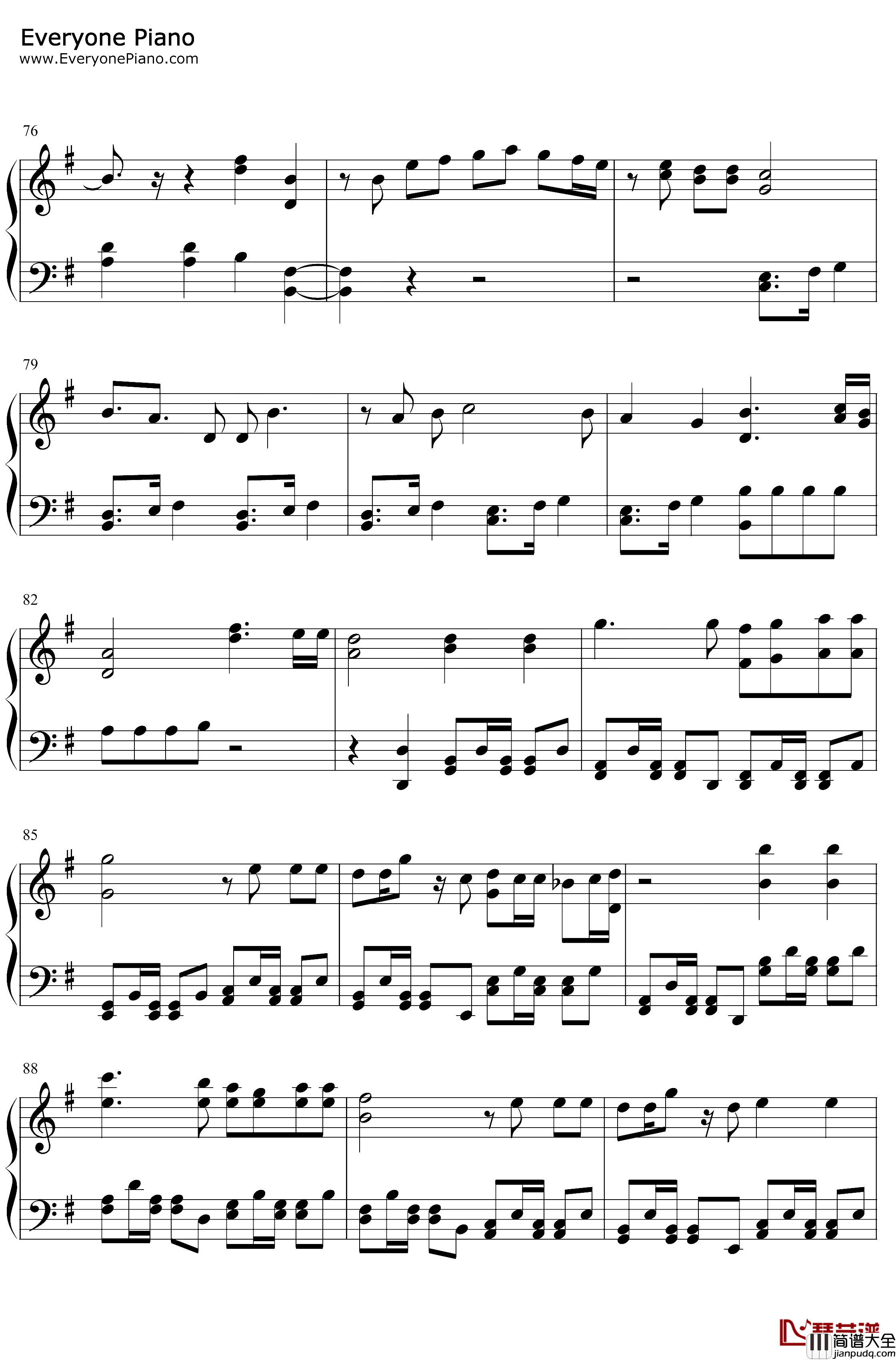 心绘钢琴谱_Roadof_Major_棒球大联盟主题曲