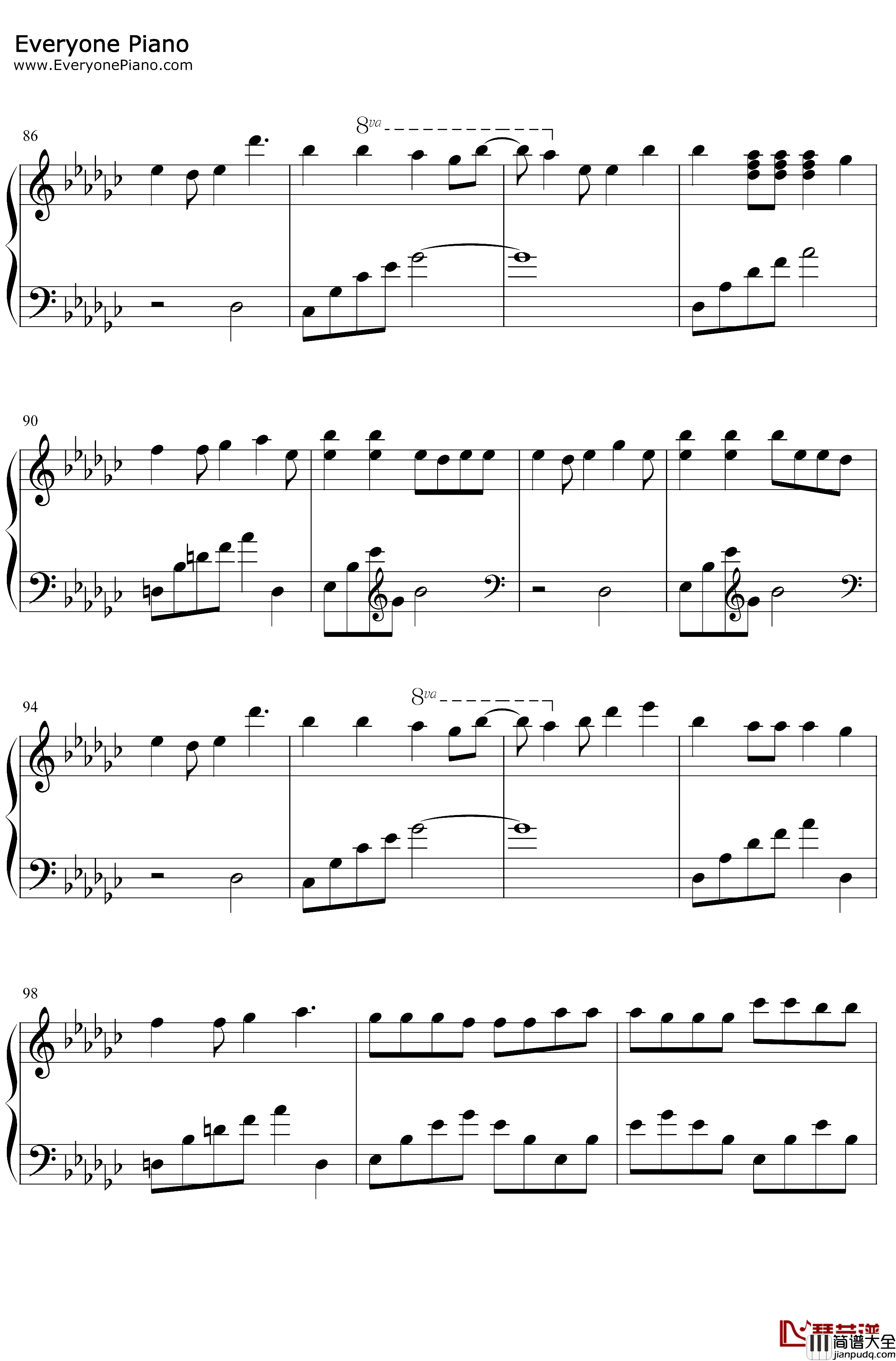 No.7钢琴谱_地缚少年乐队_地缚少年花子君OP