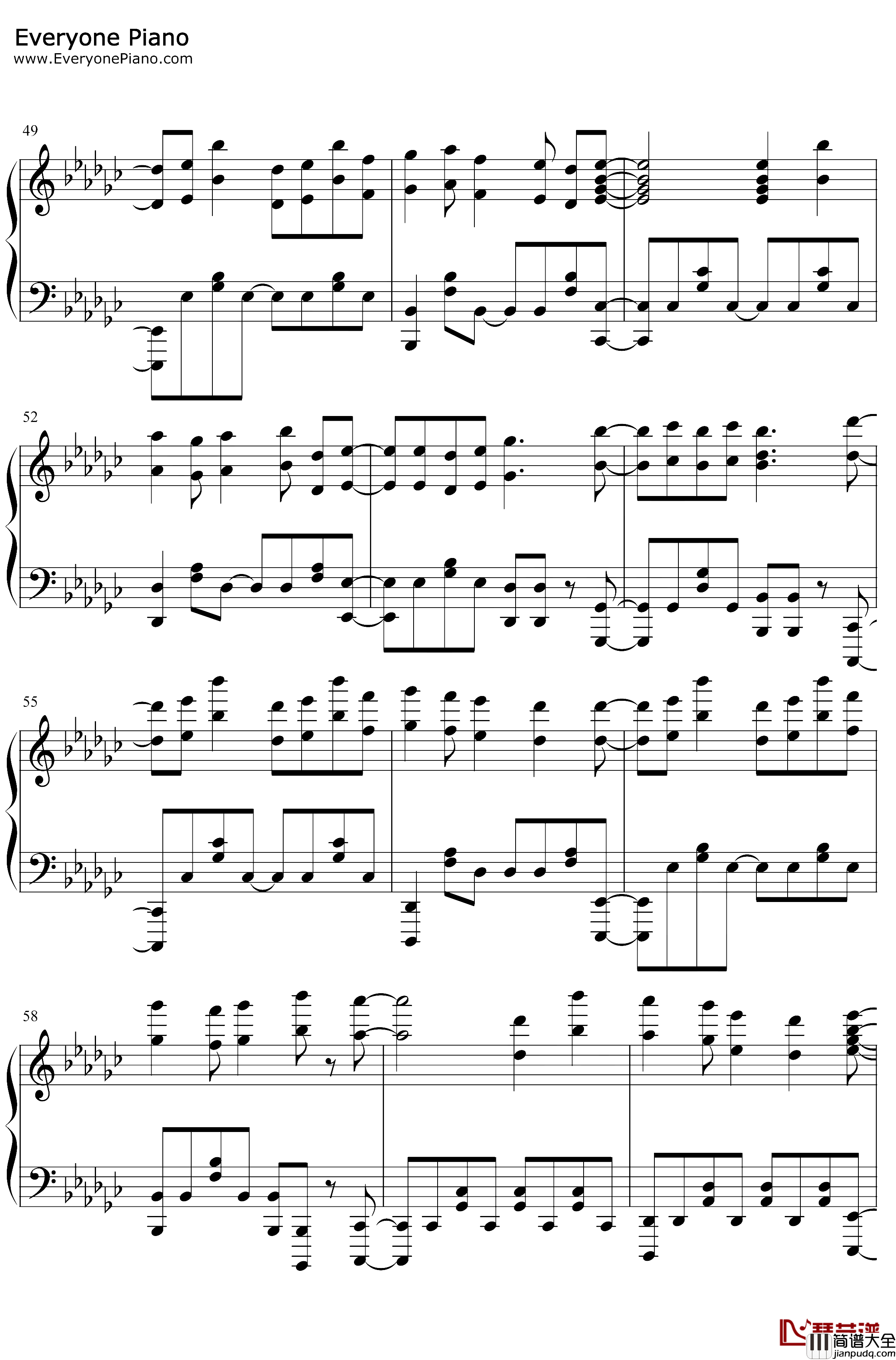 No.7钢琴谱_地缚少年乐队_地缚少年花子君OP