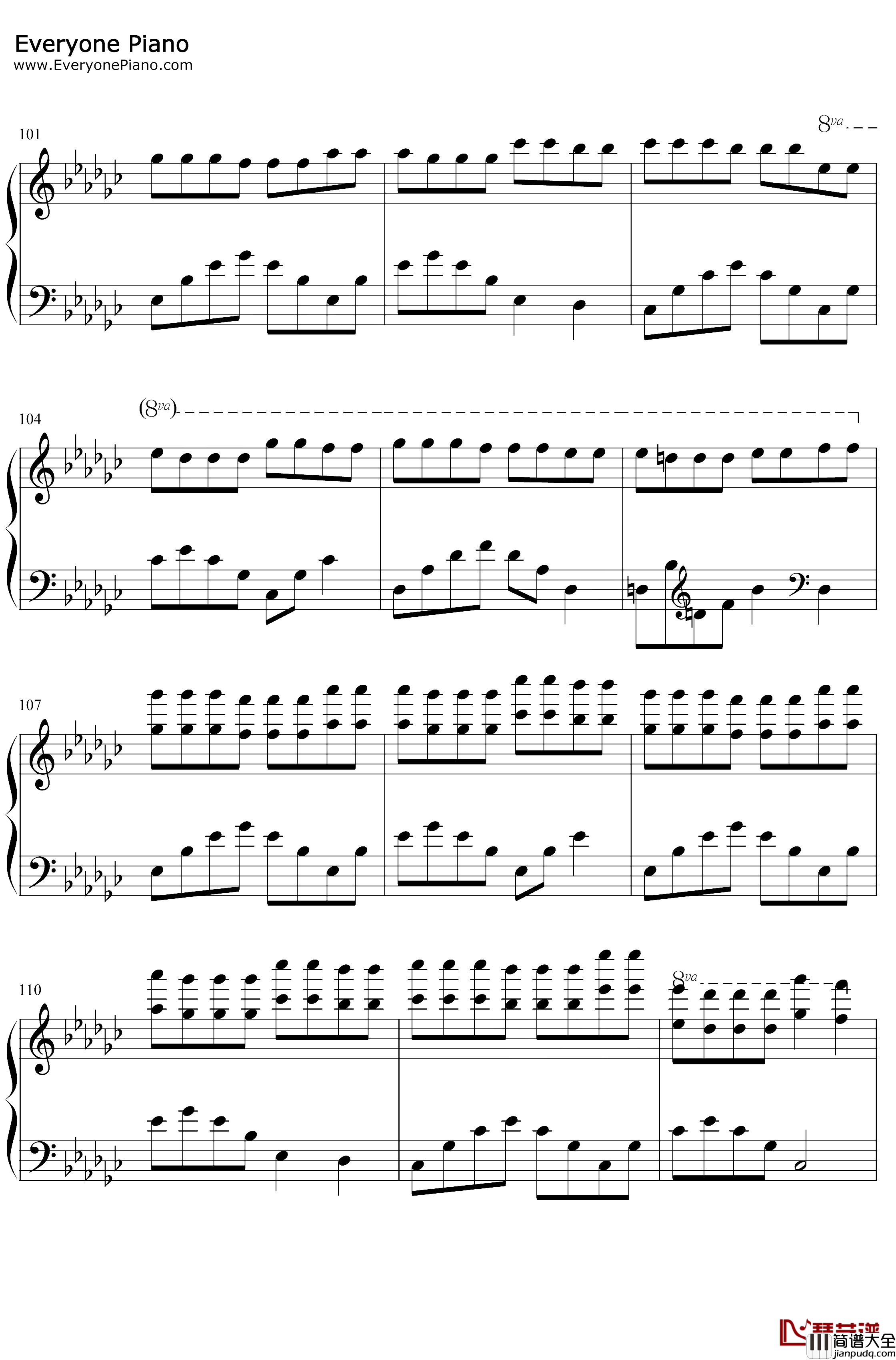 No.7钢琴谱_地缚少年乐队_地缚少年花子君OP