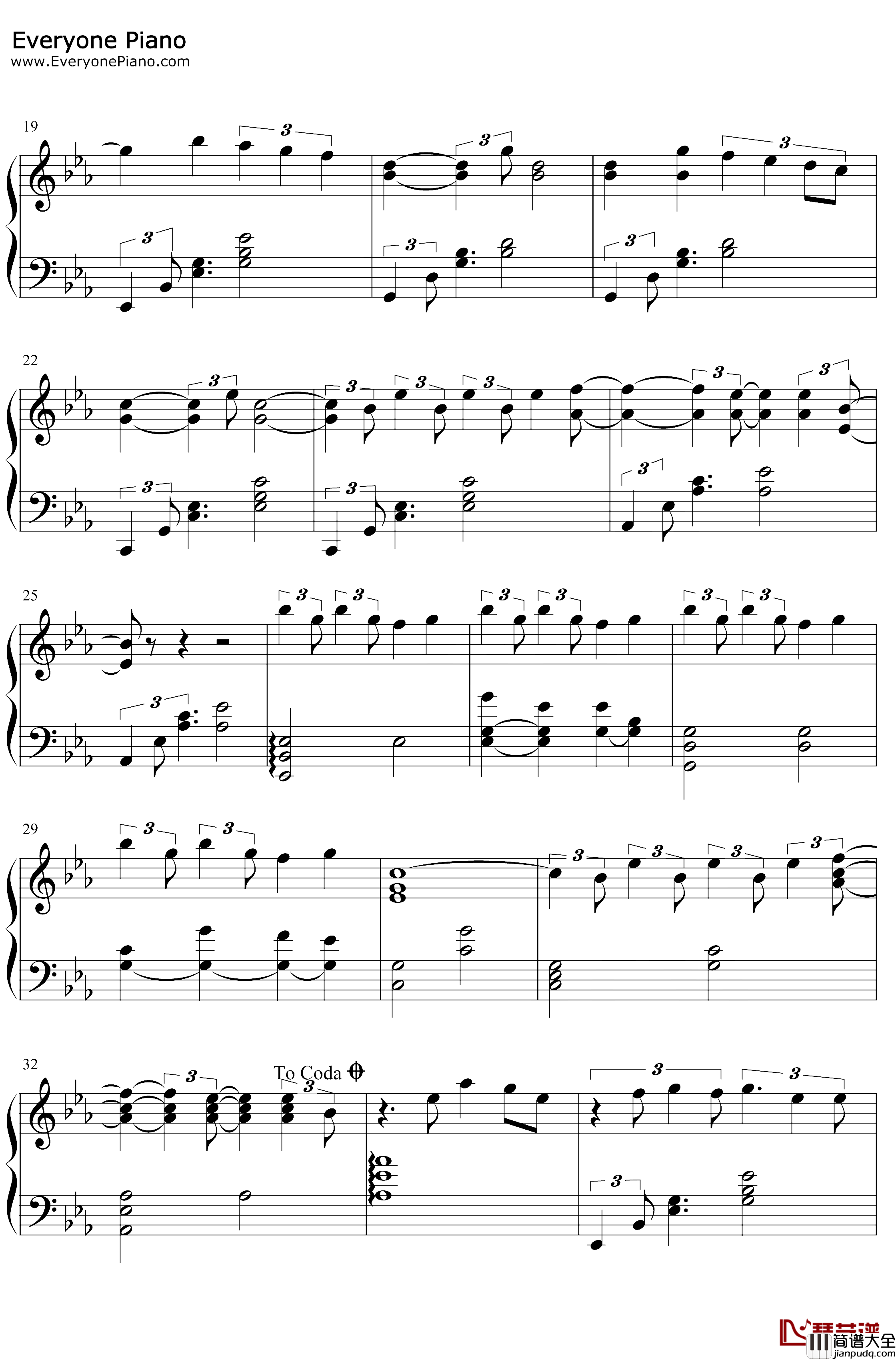 Sweet_Night钢琴谱_V防弹少年团_梨泰院CLASS插曲