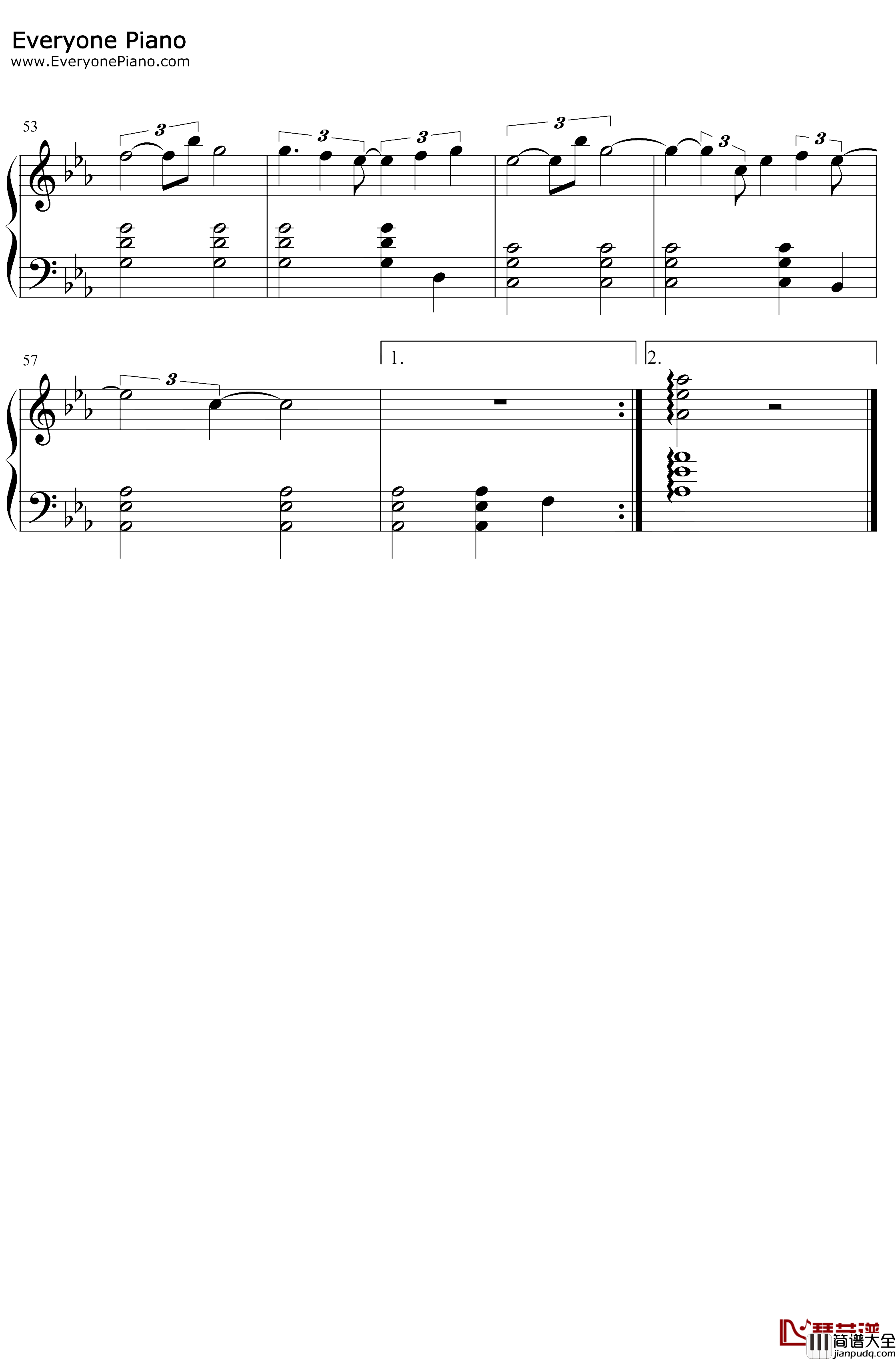 Sweet_Night钢琴谱_V防弹少年团_梨泰院CLASS插曲