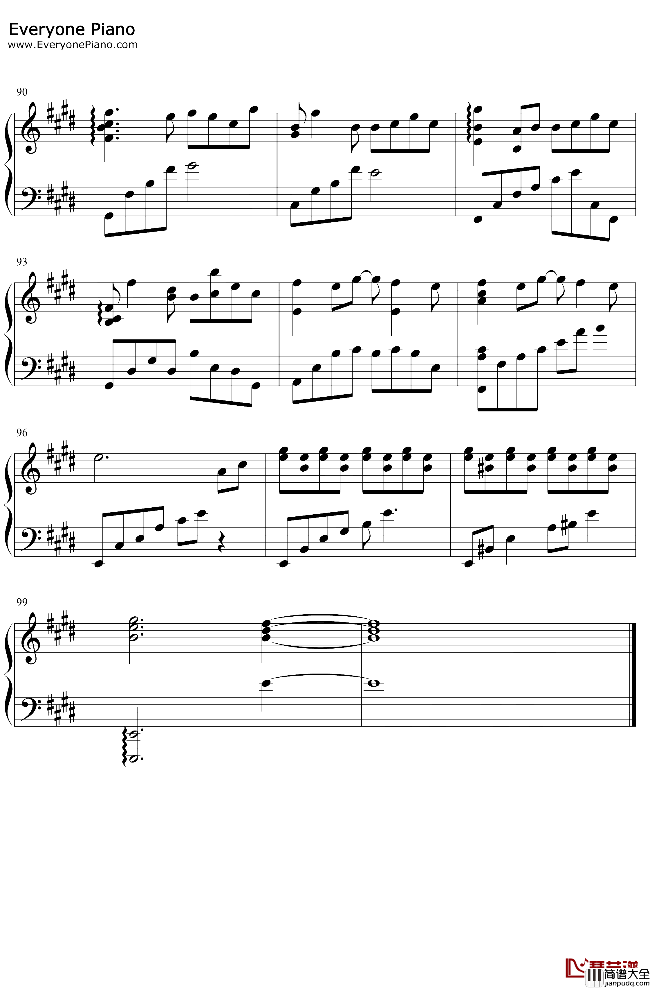 青石巷钢琴谱_魏琮霏_原版