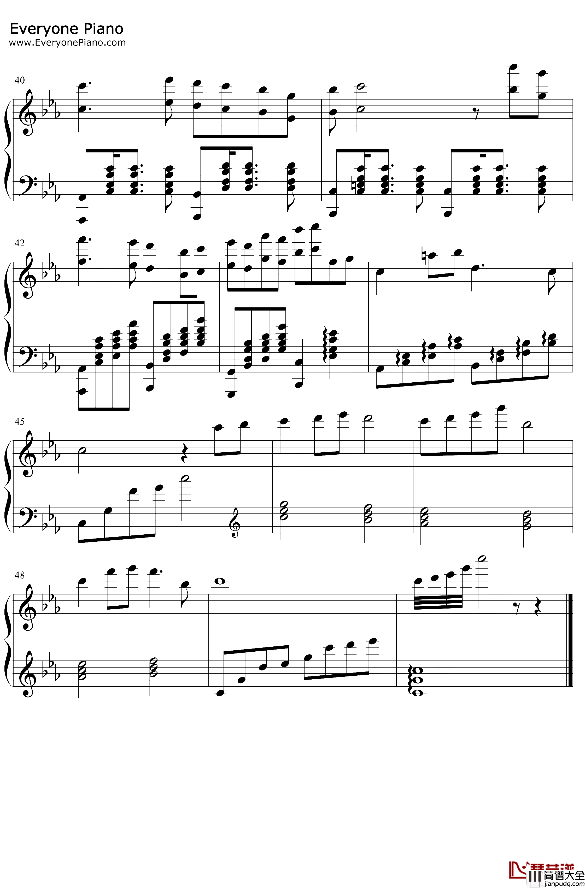 梨花雨钢琴谱_齐栾