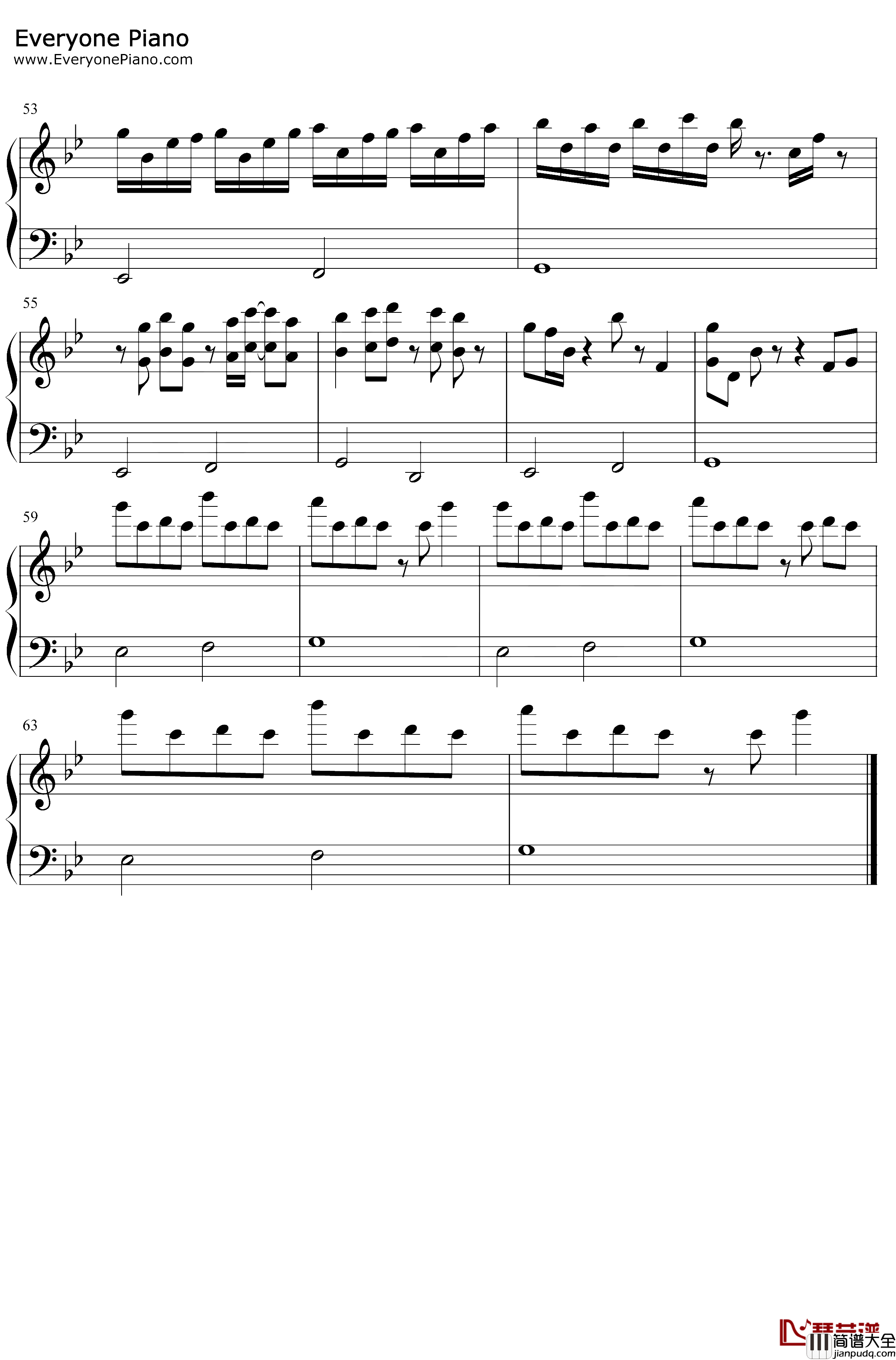 天空云海钢琴谱_dylanf_唯美轻音乐