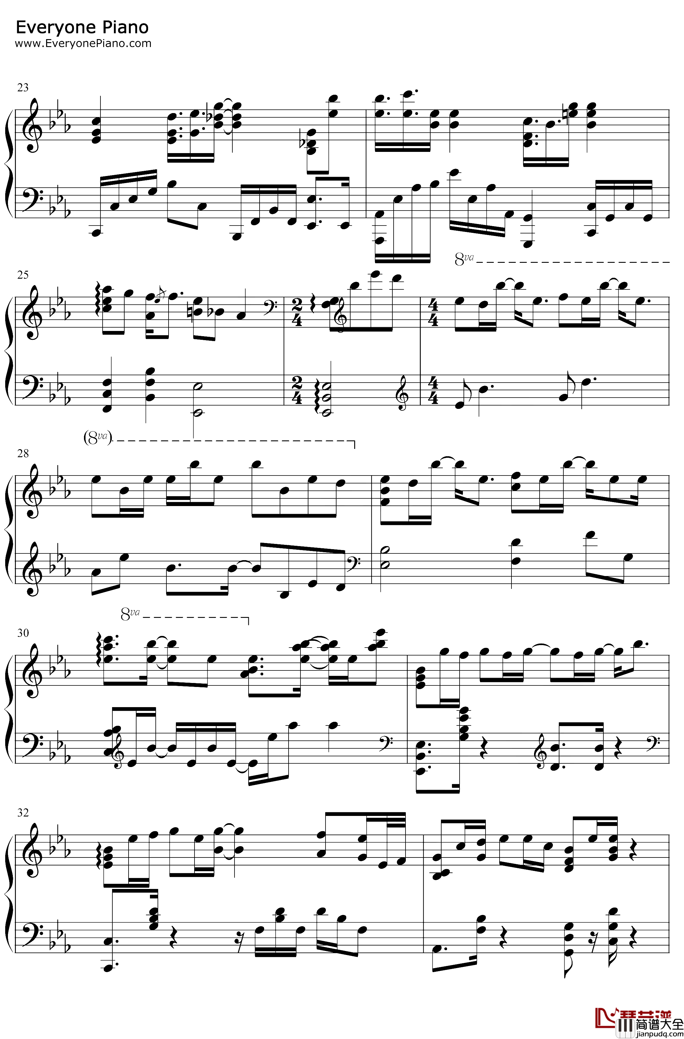 雪花落下钢琴谱_周深_冰糖炖雪梨主题曲