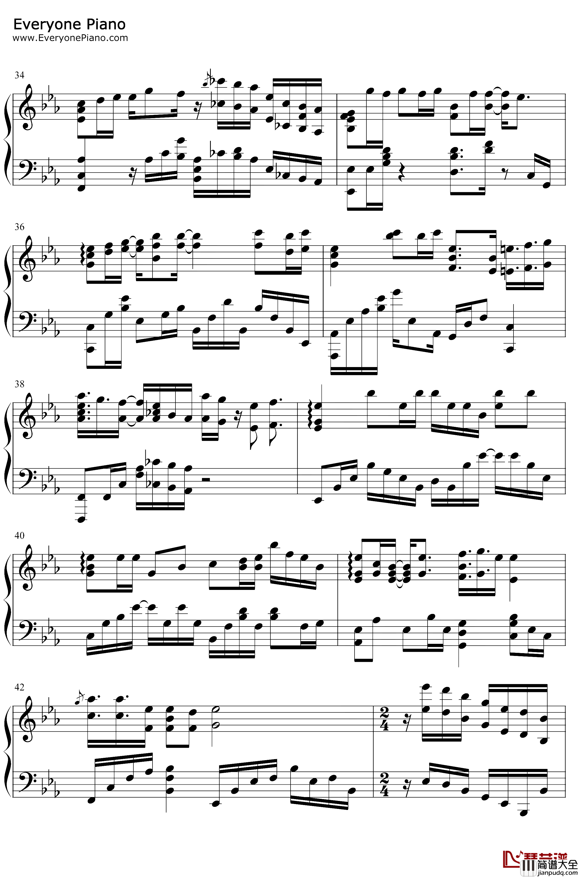 雪花落下钢琴谱_周深_冰糖炖雪梨主题曲