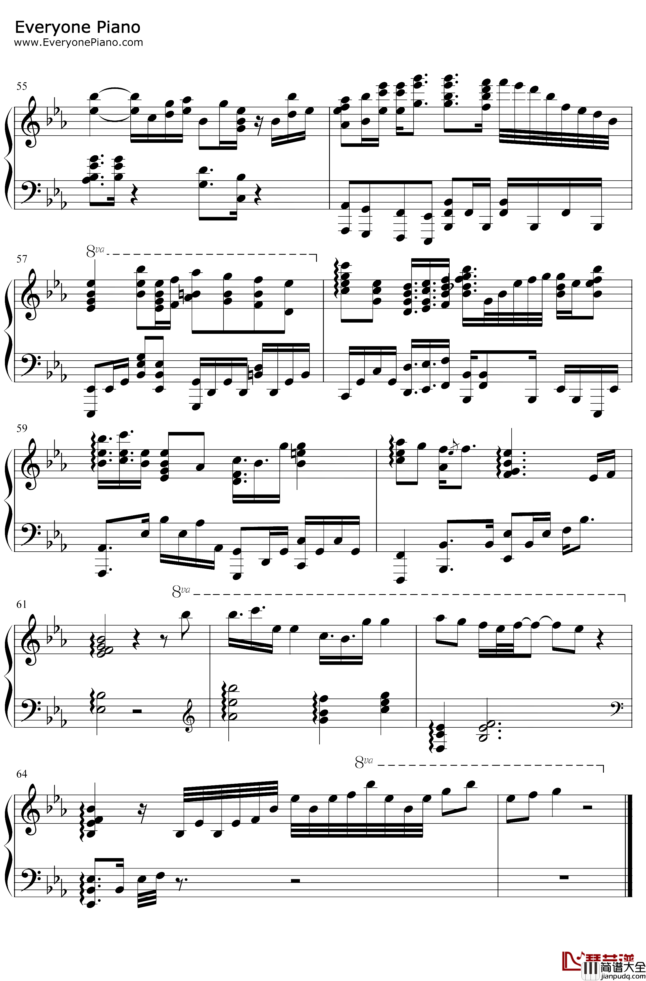 雪花落下钢琴谱_周深_冰糖炖雪梨主题曲