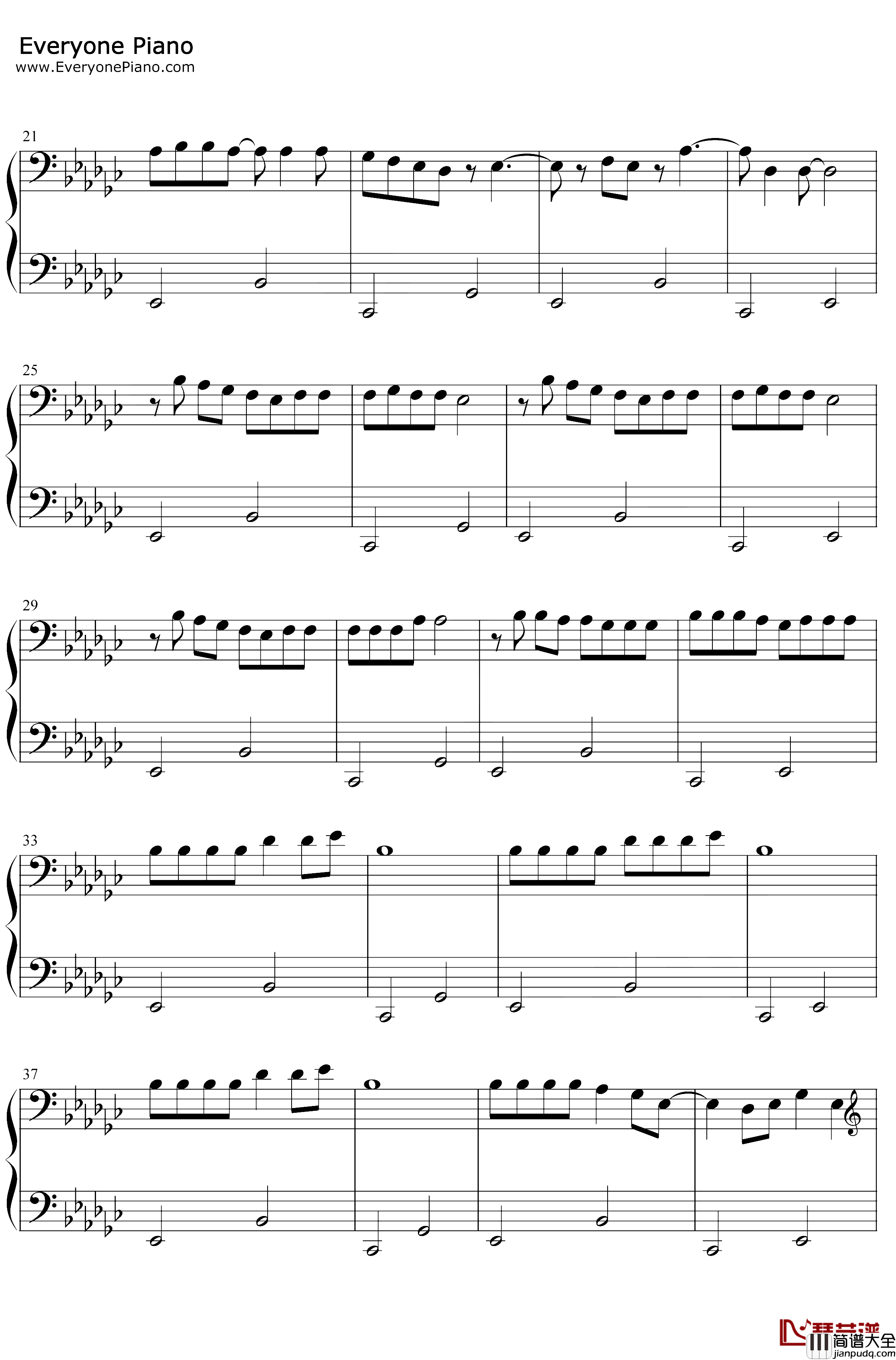 Love_Lies钢琴谱_Khalid_Normani_爱你西蒙插曲