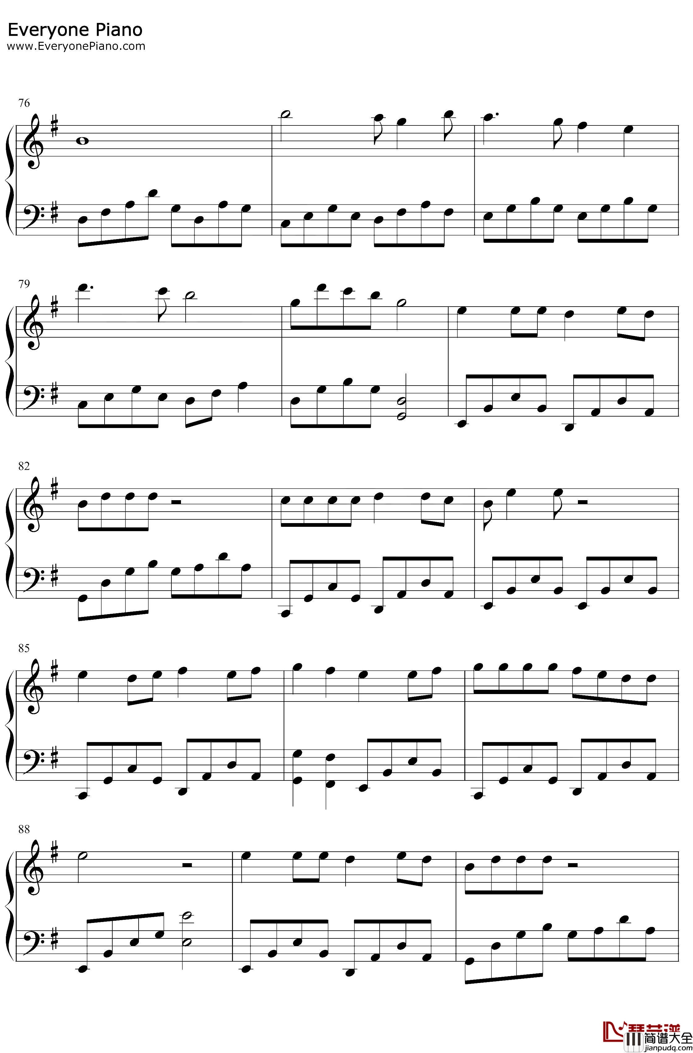 真情作祟钢琴谱_李亚明