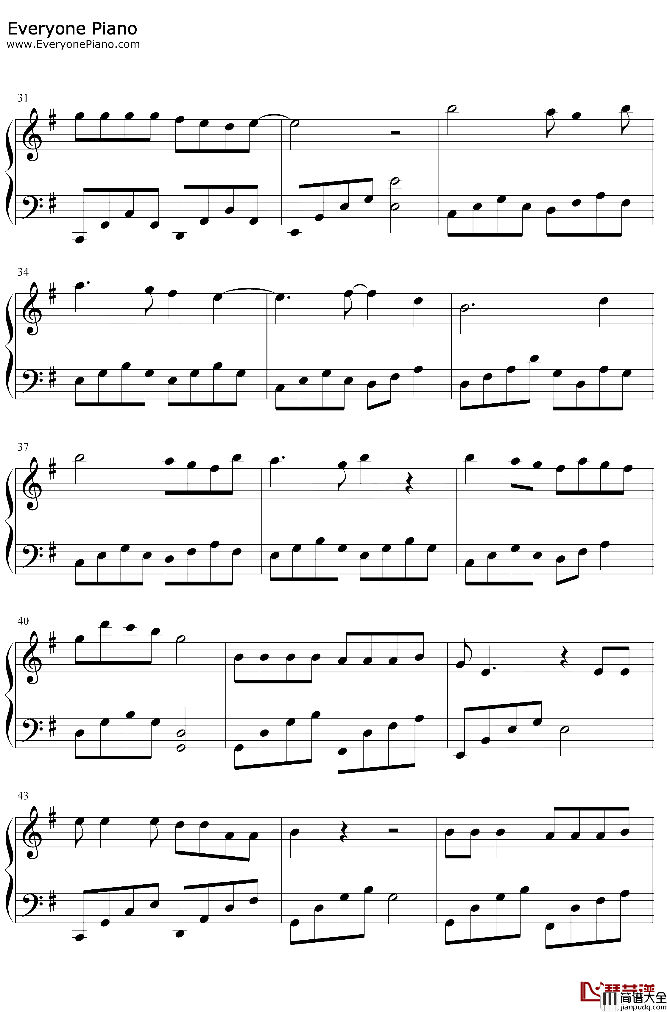 真情作祟钢琴谱_李亚明