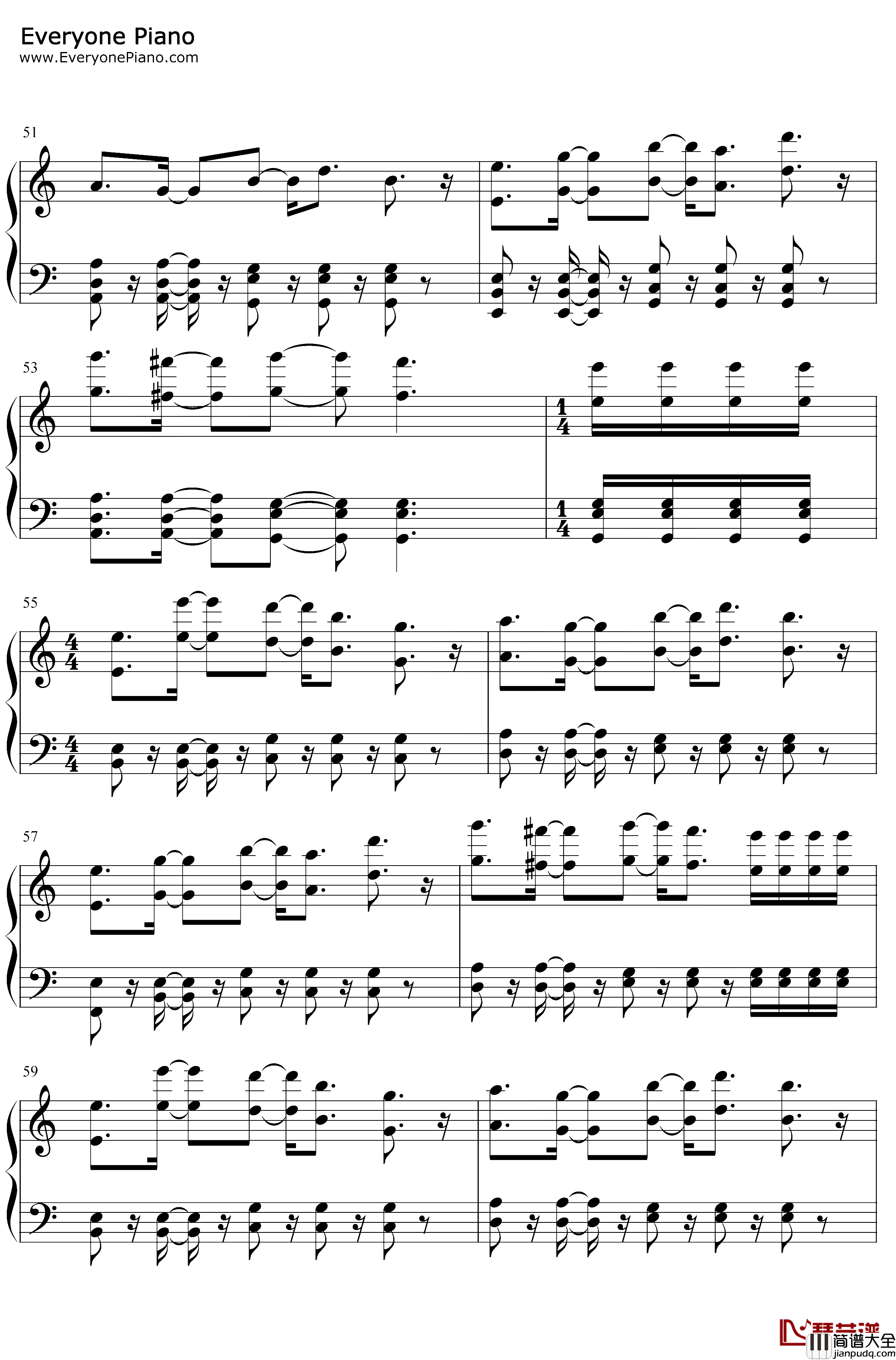 Higher钢琴谱_Tobu