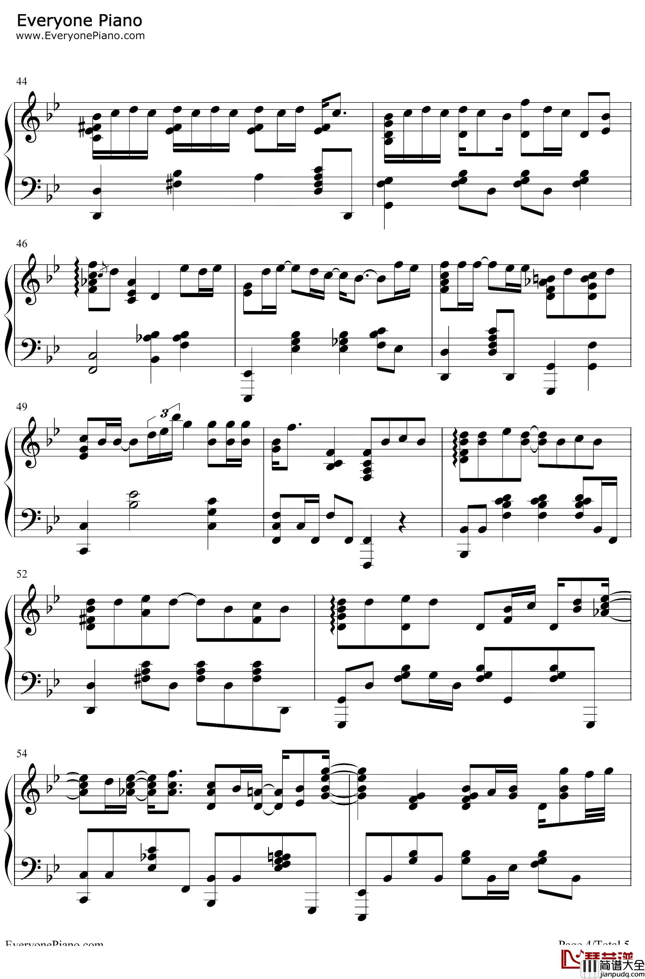 看见你的声音钢琴谱_陈零九_高度还原版